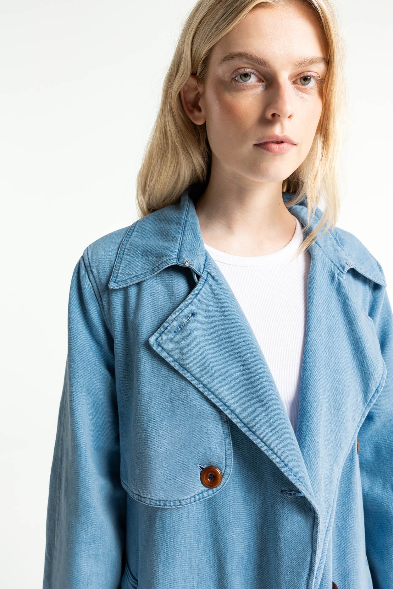 Trench en coton biologique | "victoria - quennell light"