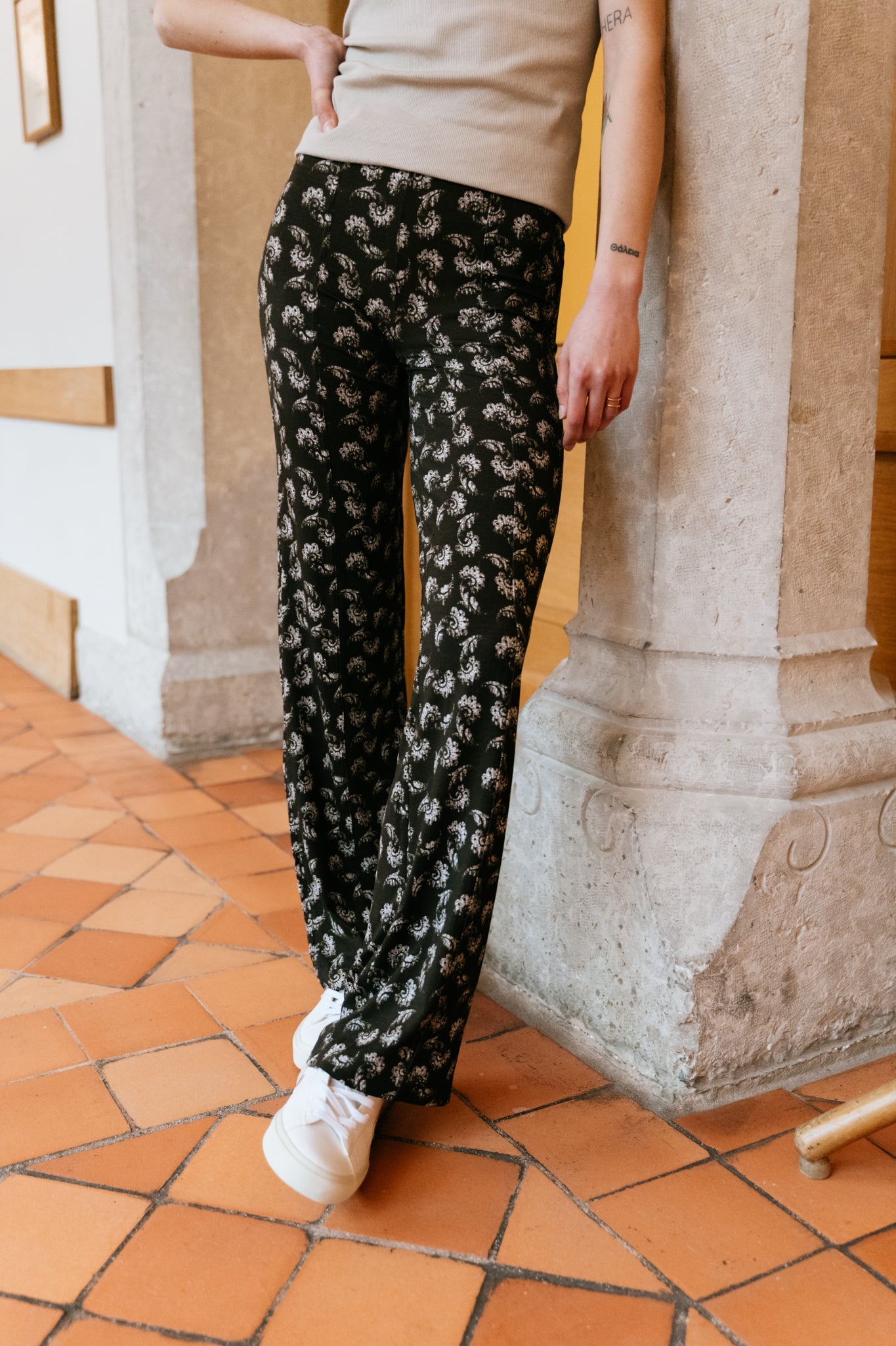Pantalon fluide à motifs paisley en tencel - rosie trousers paisley