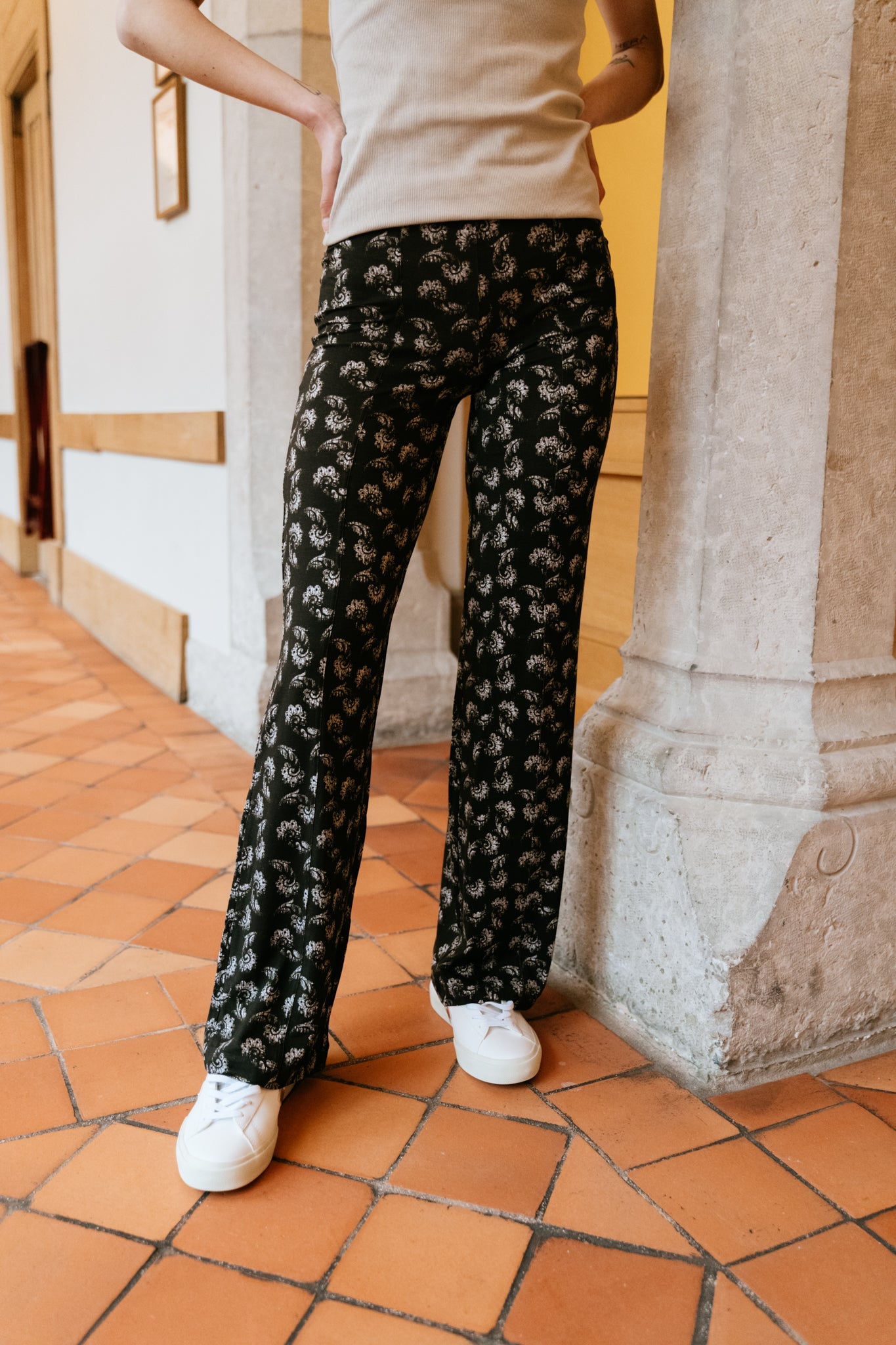 Pantalon fluide à motifs paisley en tencel - rosie trousers paisley