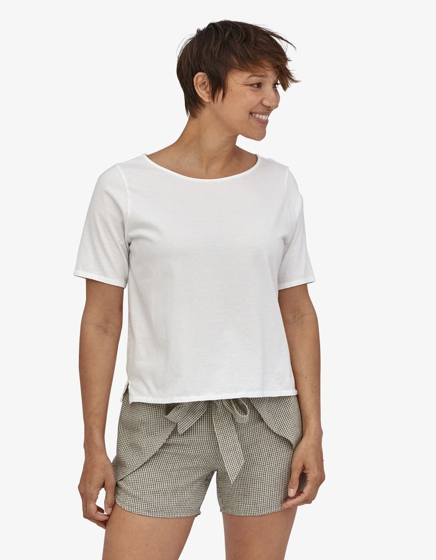 T-shirt blanc en coton bio - Conversion