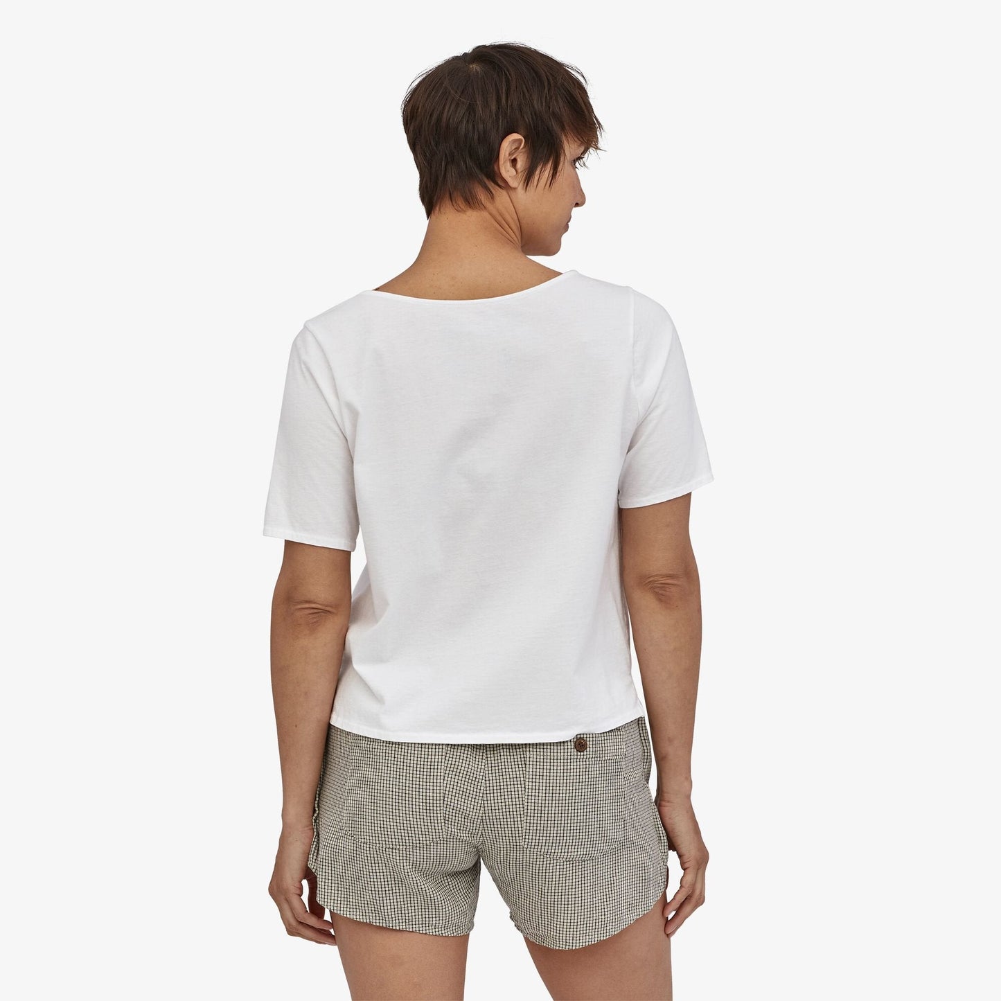 T-shirt blanc en coton bio - Conversion