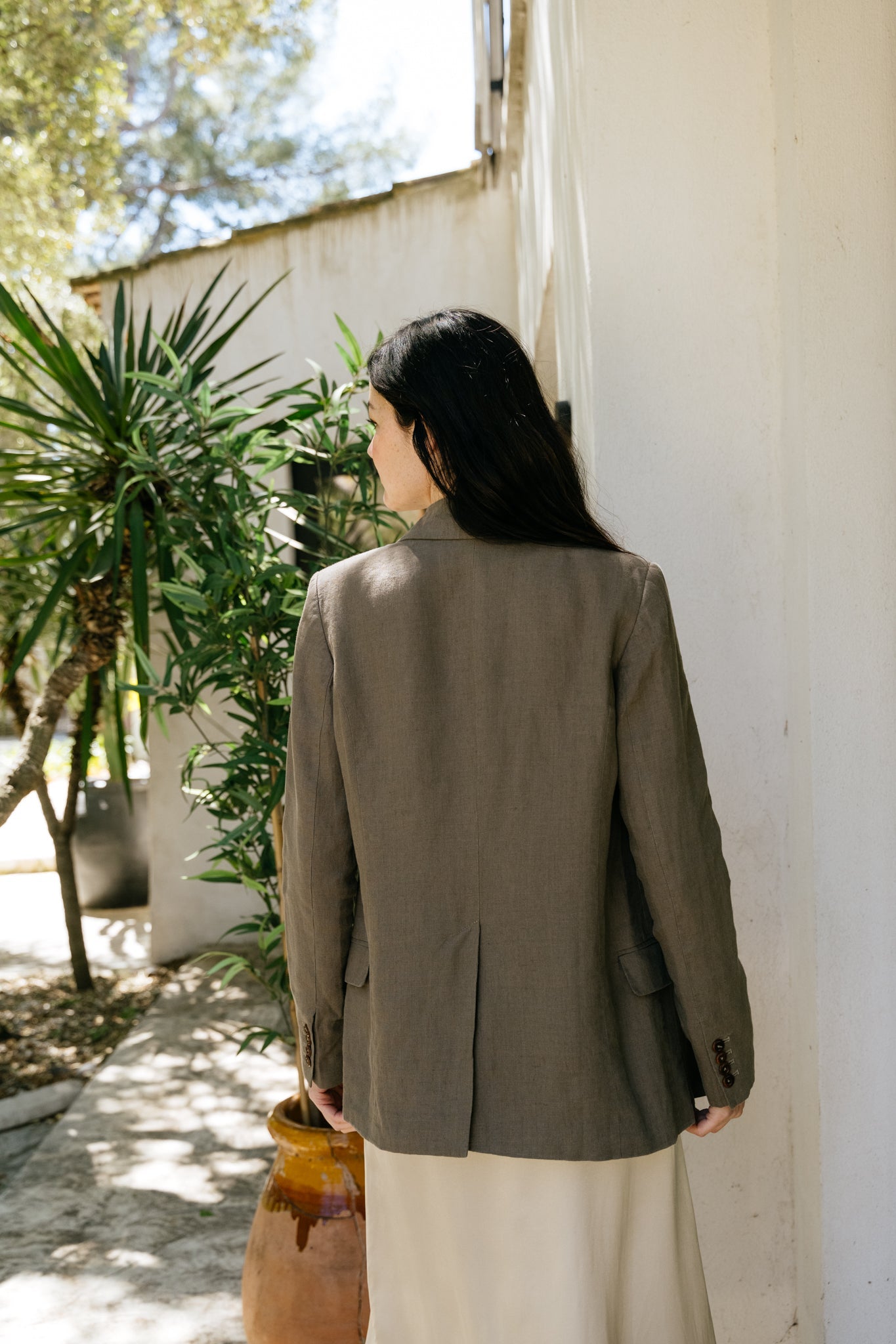 Blazer en lin | vert "diana bungee cord"