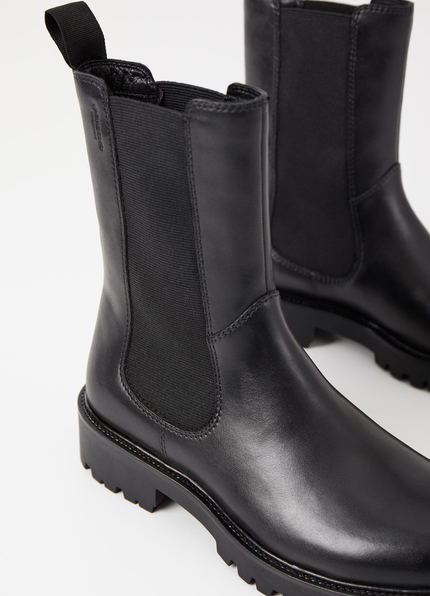 Bottines chelsea en cuir certifié | Noir "kenova black"