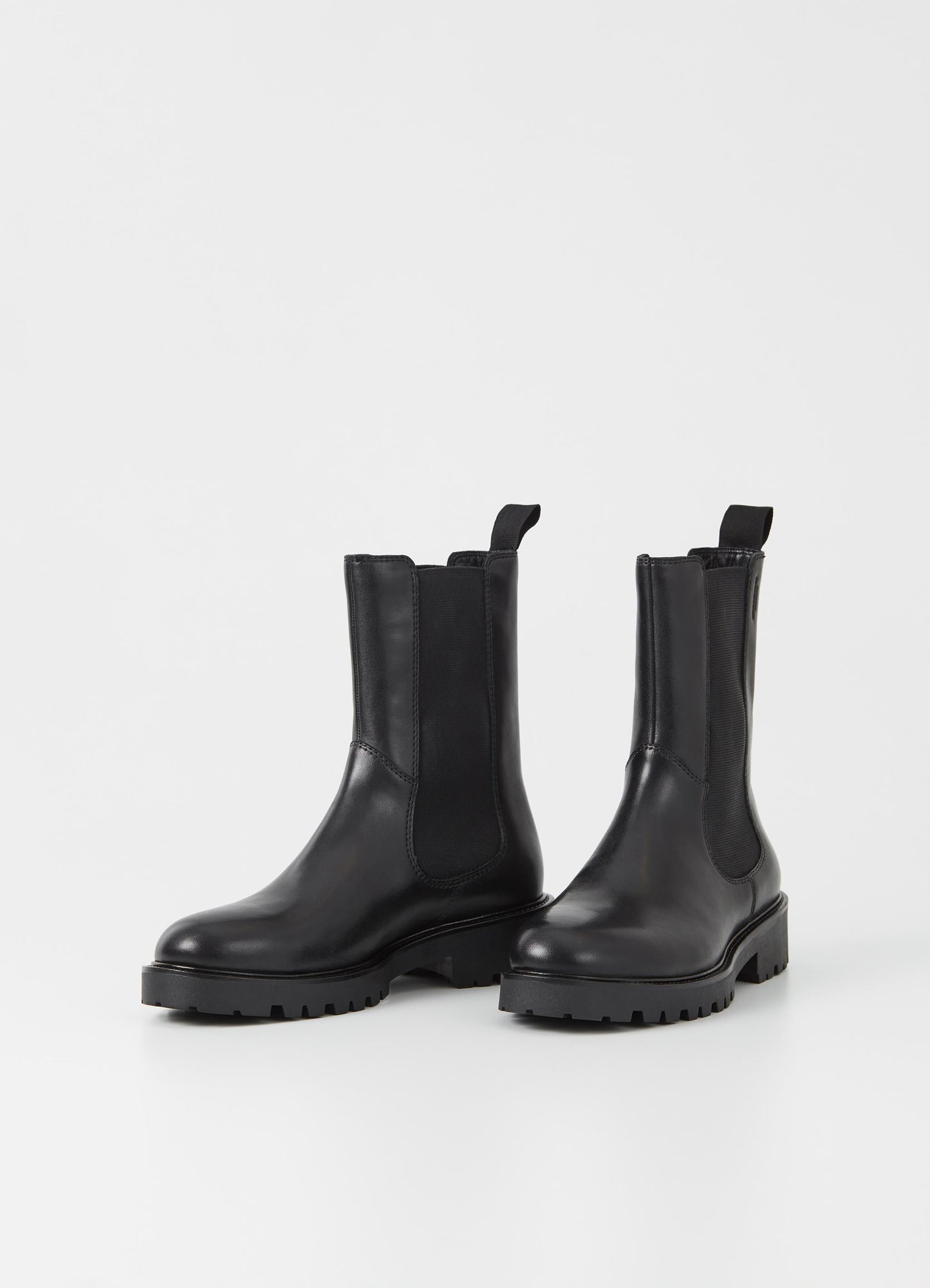 Bottines chelsea en cuir certifié | Noir "kenova black"