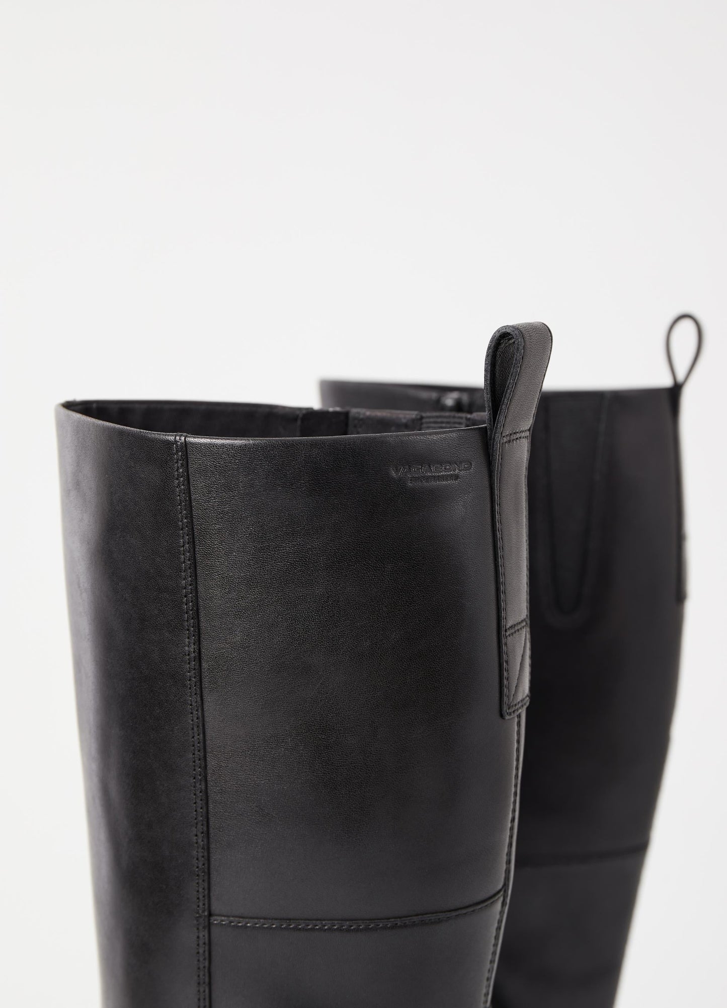 Bottes hautes en cuir certifié | Noir 'kenova black'