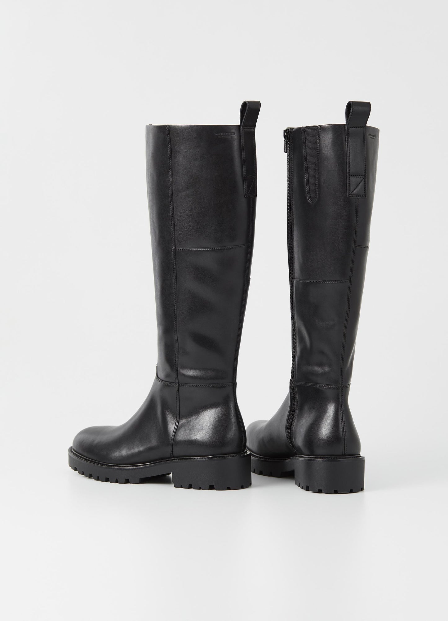 Bottes hautes en cuir certifié | Noir 'kenova black'