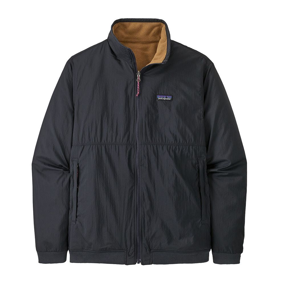 Veste coupe-vent réversible en recyclé | Bicolore "reversible shelled microdini pitch blue"