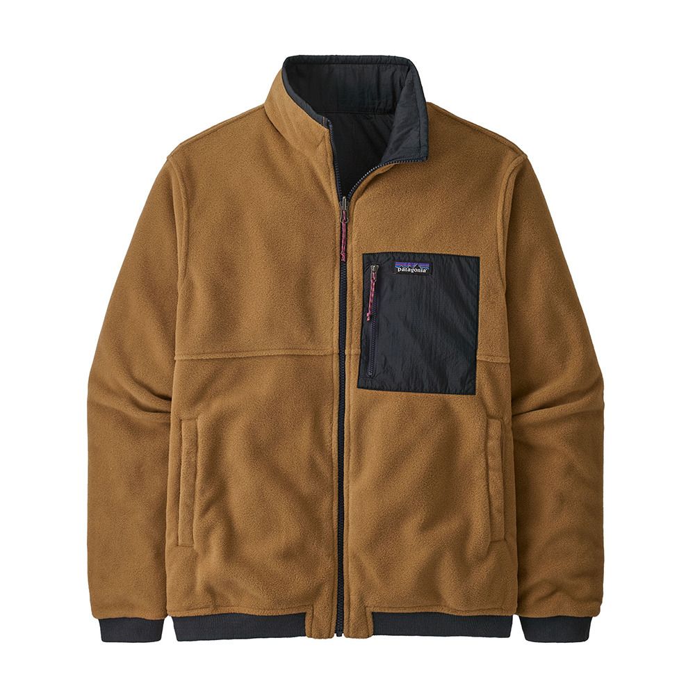Veste coupe-vent réversible en recyclé | Bicolore "reversible shelled microdini pitch blue"