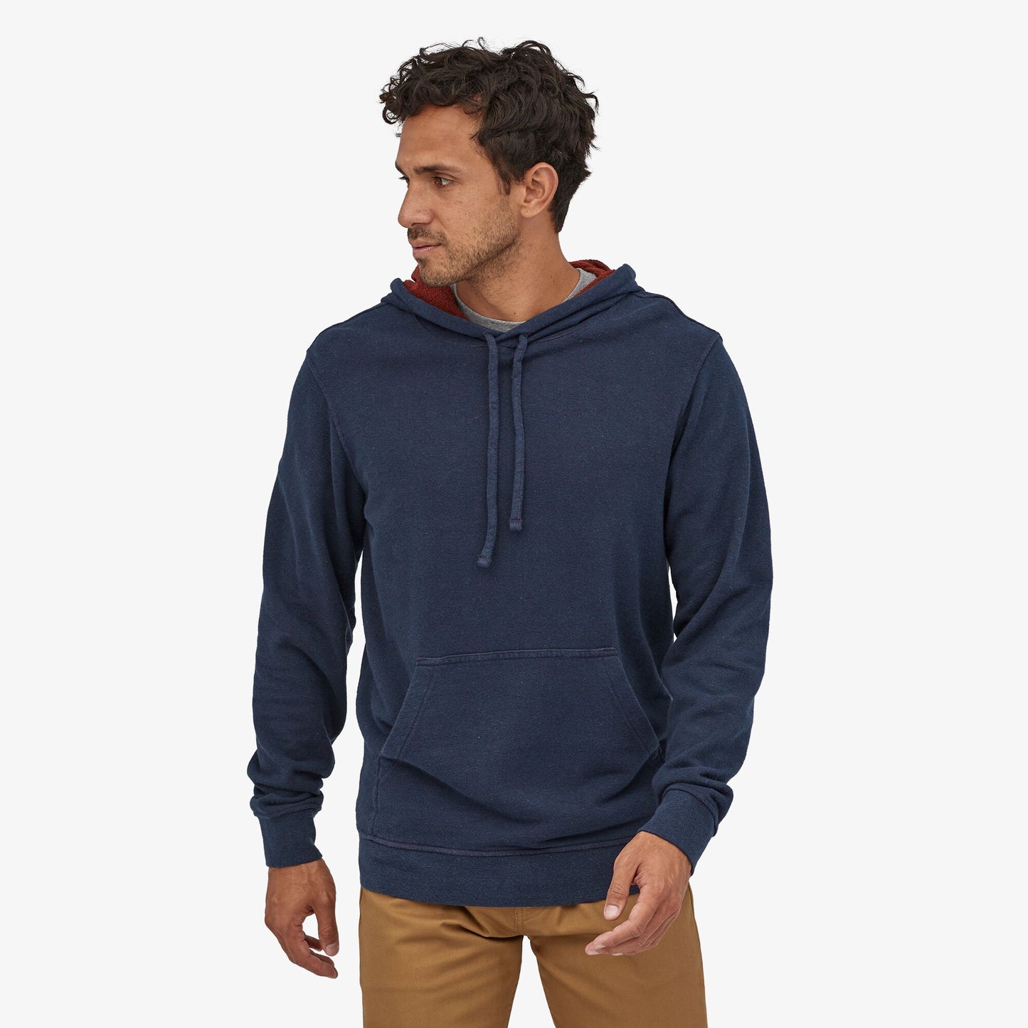 Sweat à capuche bleu marine en chanvre et coton bio - Trail Harbor