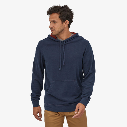 Sweat à capuche bleu marine en chanvre et coton bio - Trail Harbor
