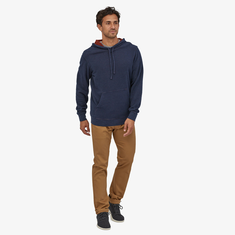 Sweat à capuche bleu marine en chanvre et coton bio - Trail Harbor