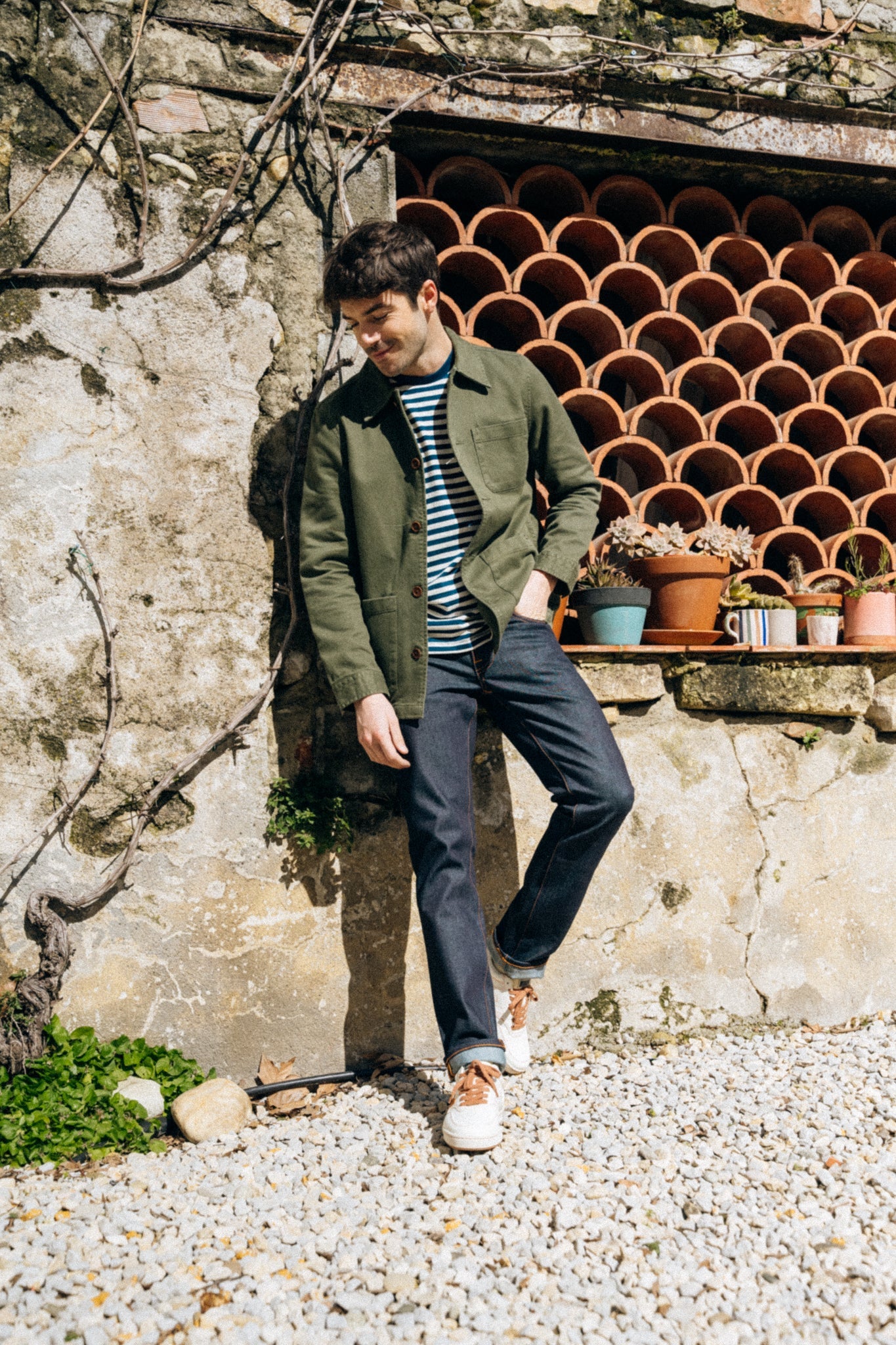 Jean slim en coton bio | brut "Grim Tim Dry True navy"