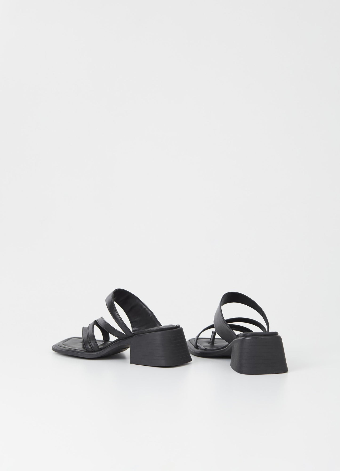 Sandales noires en cuir certifié - ines black