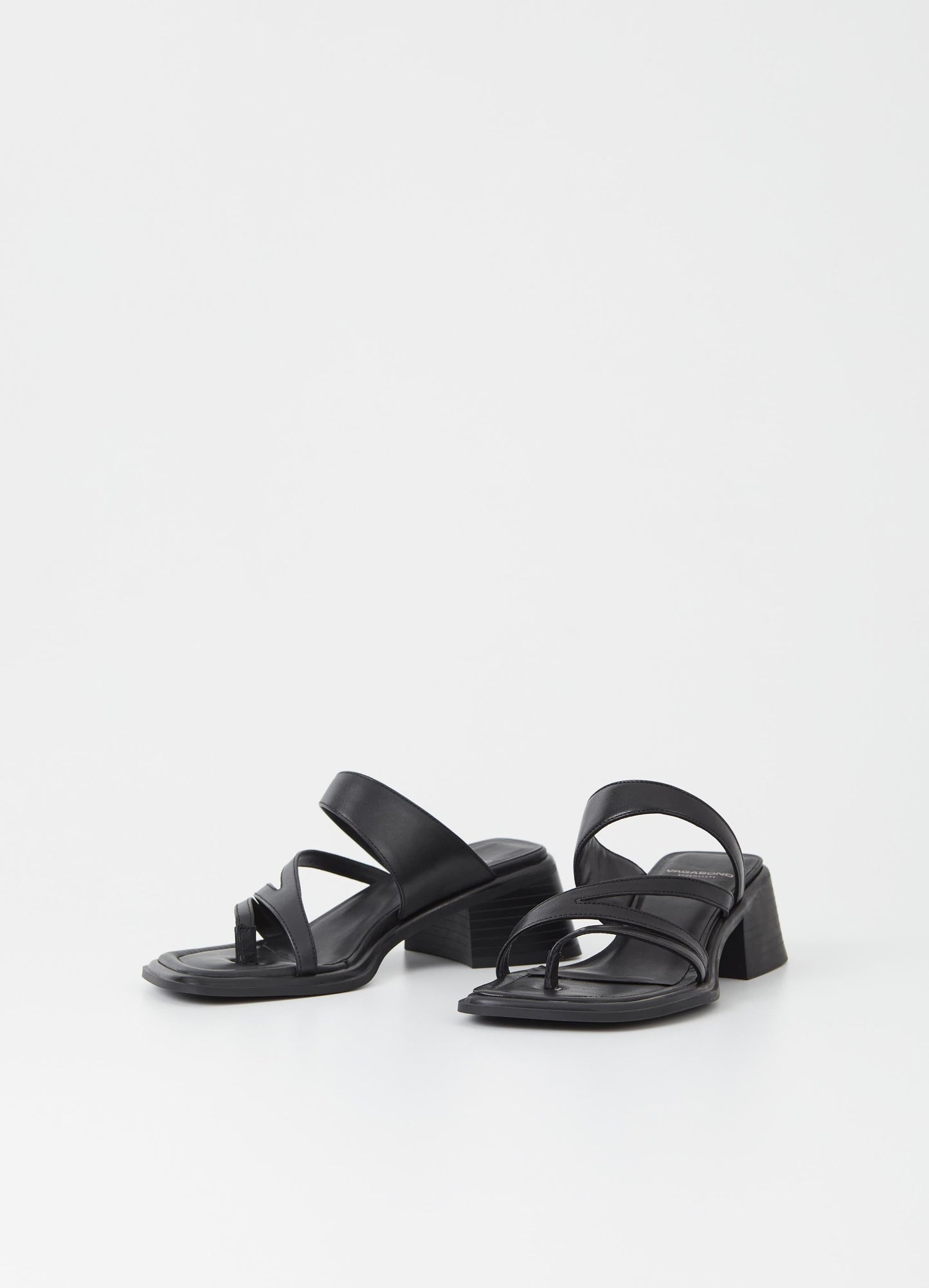 Sandales noires en cuir certifié - ines black