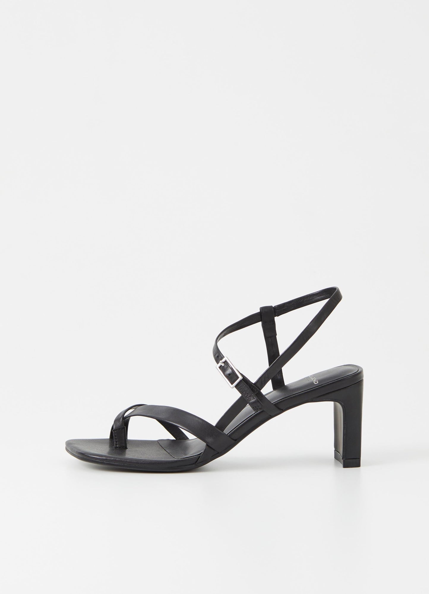 Sandales à talons en cuir certifié | Noir "luisa black"