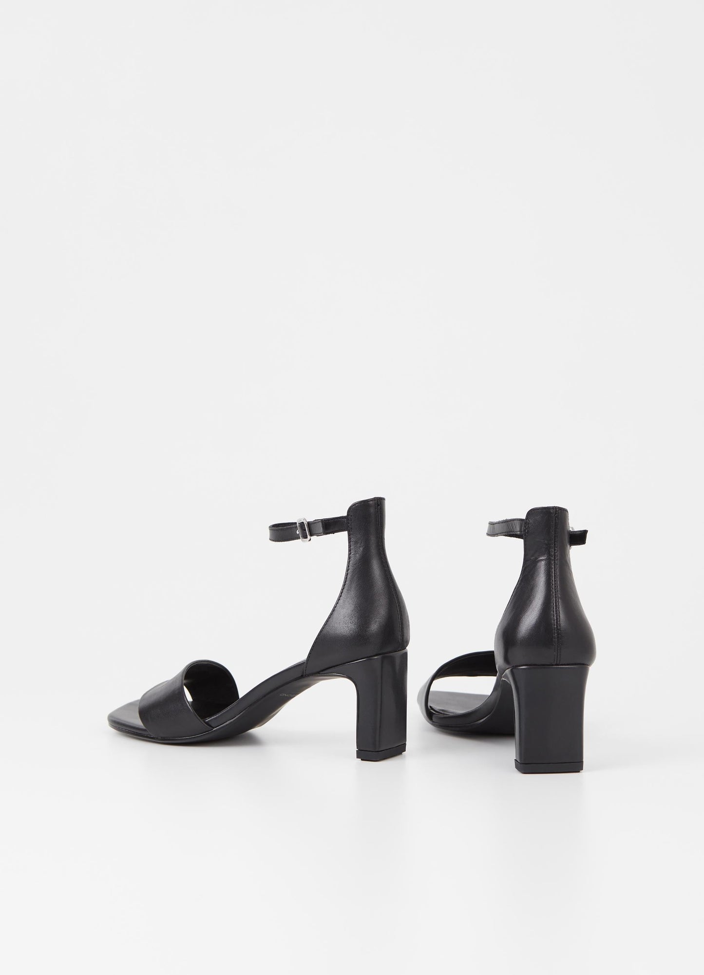 Sandales à talons en cuir certifié | Noir "luisa black"