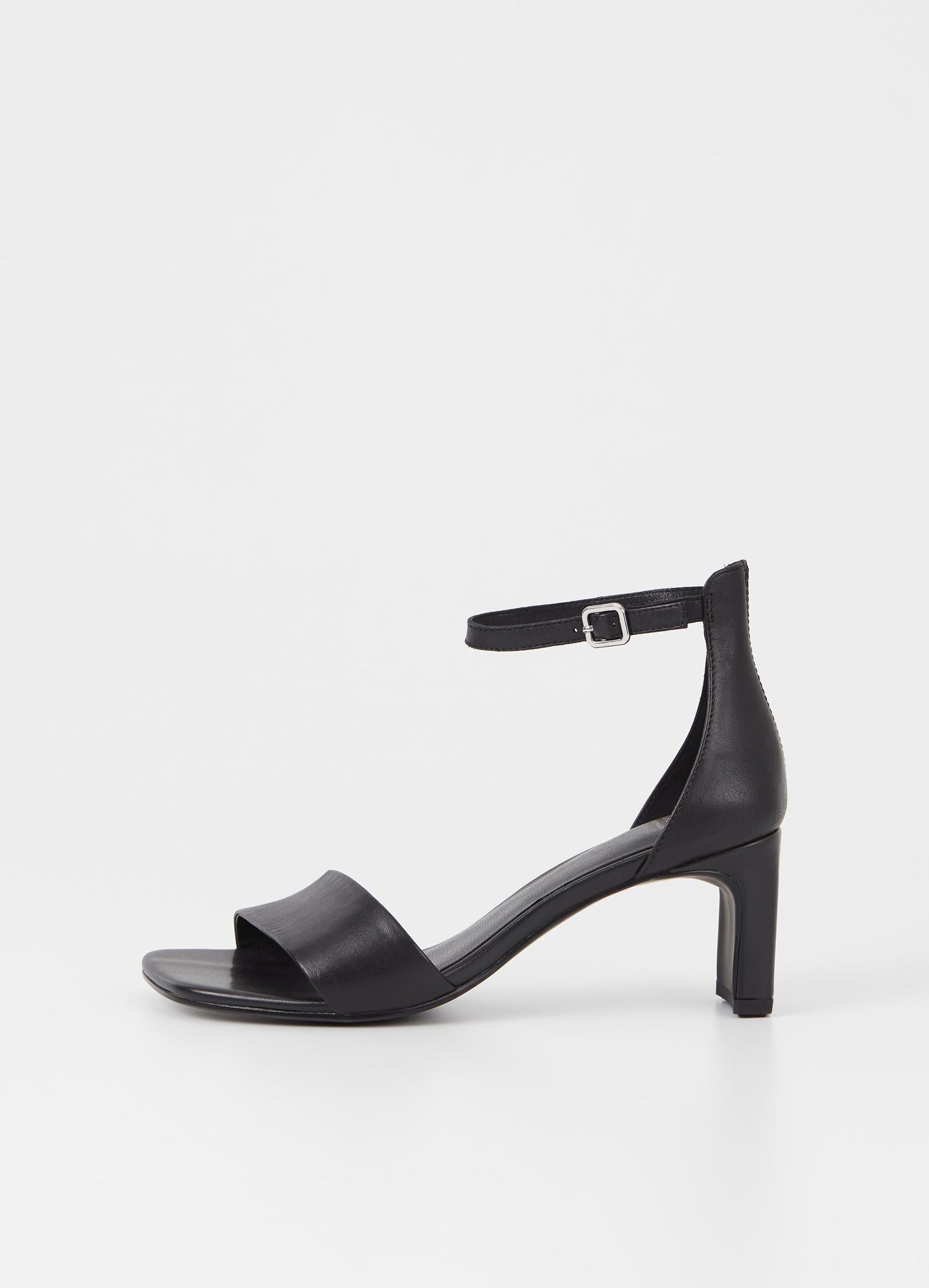 Sandales à talons en cuir certifié | Noir "luisa black"
