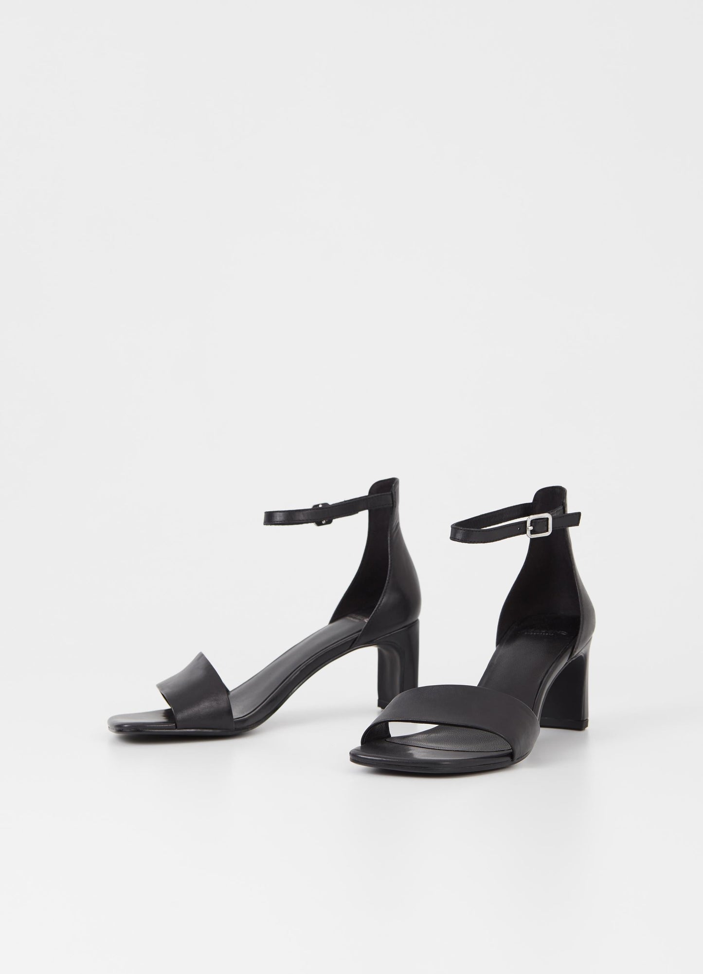Sandales à talons en cuir certifié | Noir "luisa black"