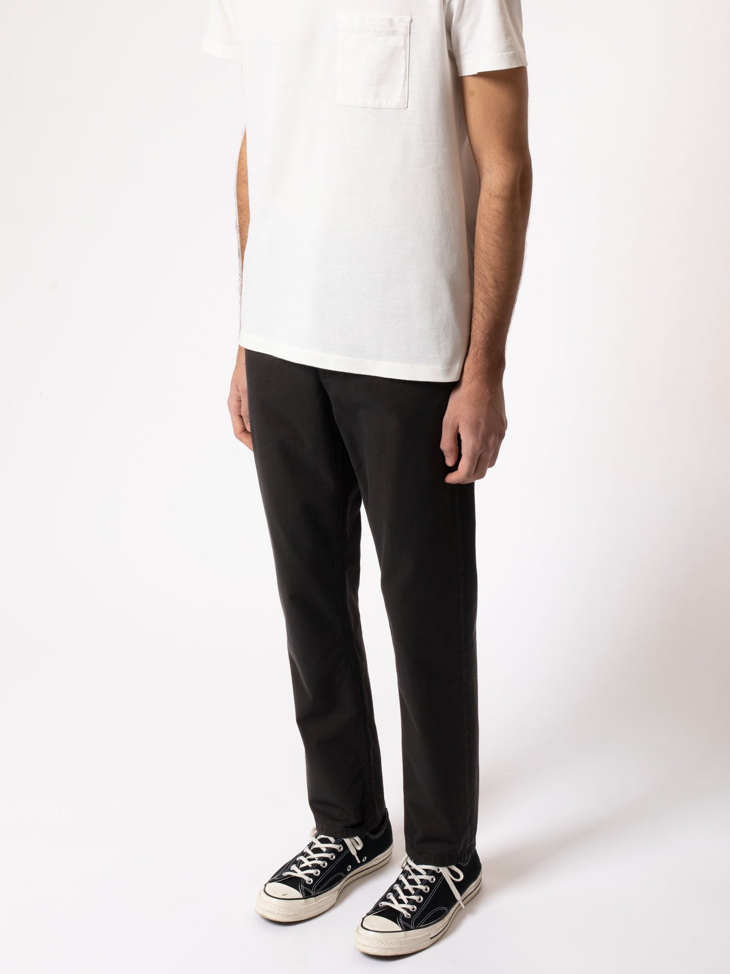 Chino slim en coton bio | Noir "easy alvin black"