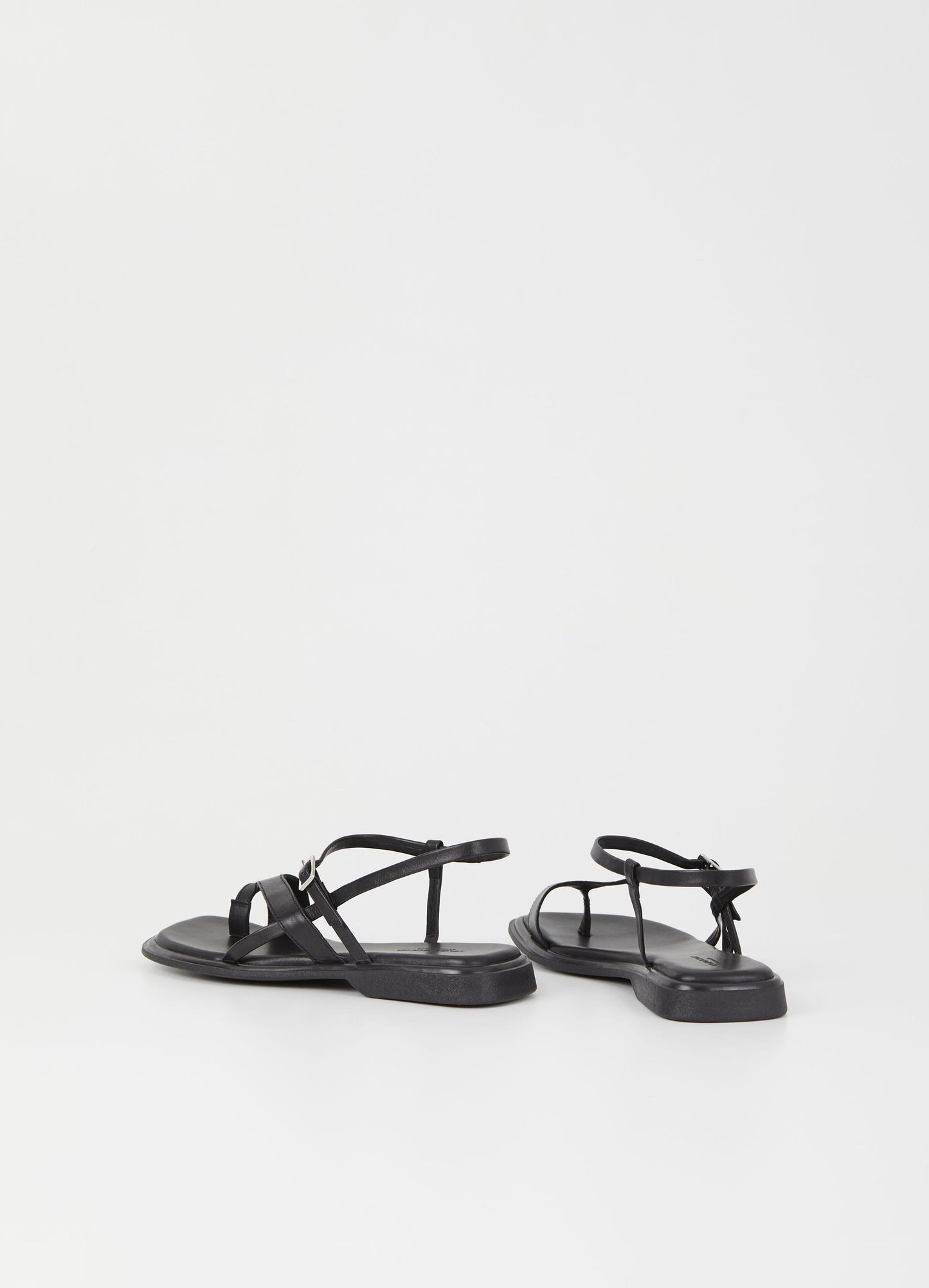 Sandales en cuir certifié | noir "Izzy - black"
