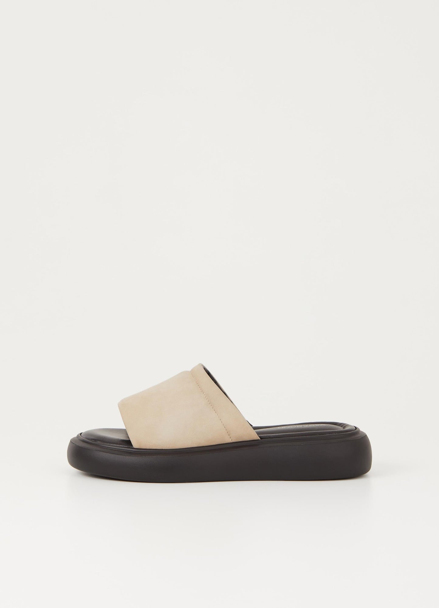 Mules en cuir certifié | Beige "blenda sand"