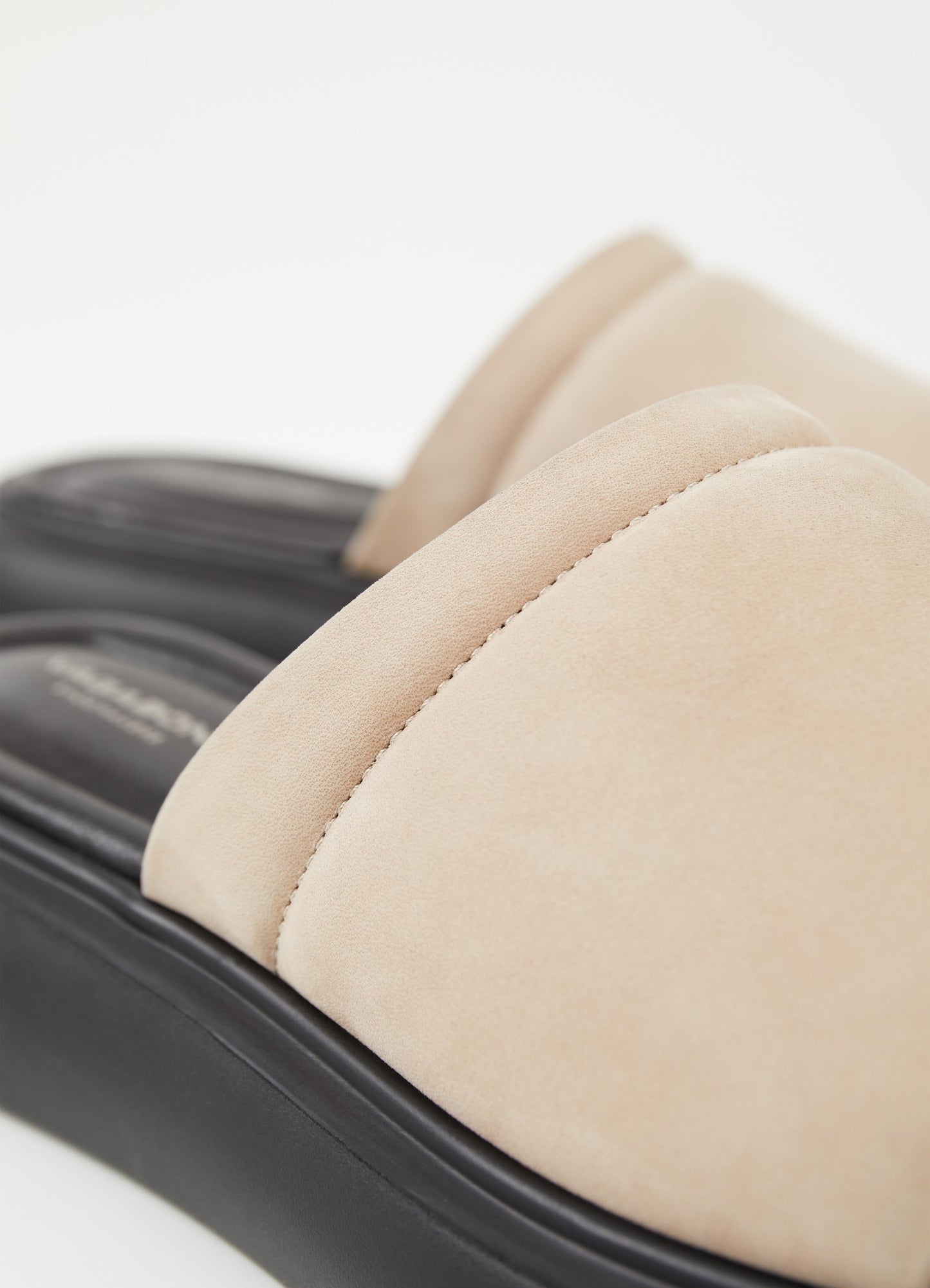 Mules en cuir certifié | Beige "blenda sand"