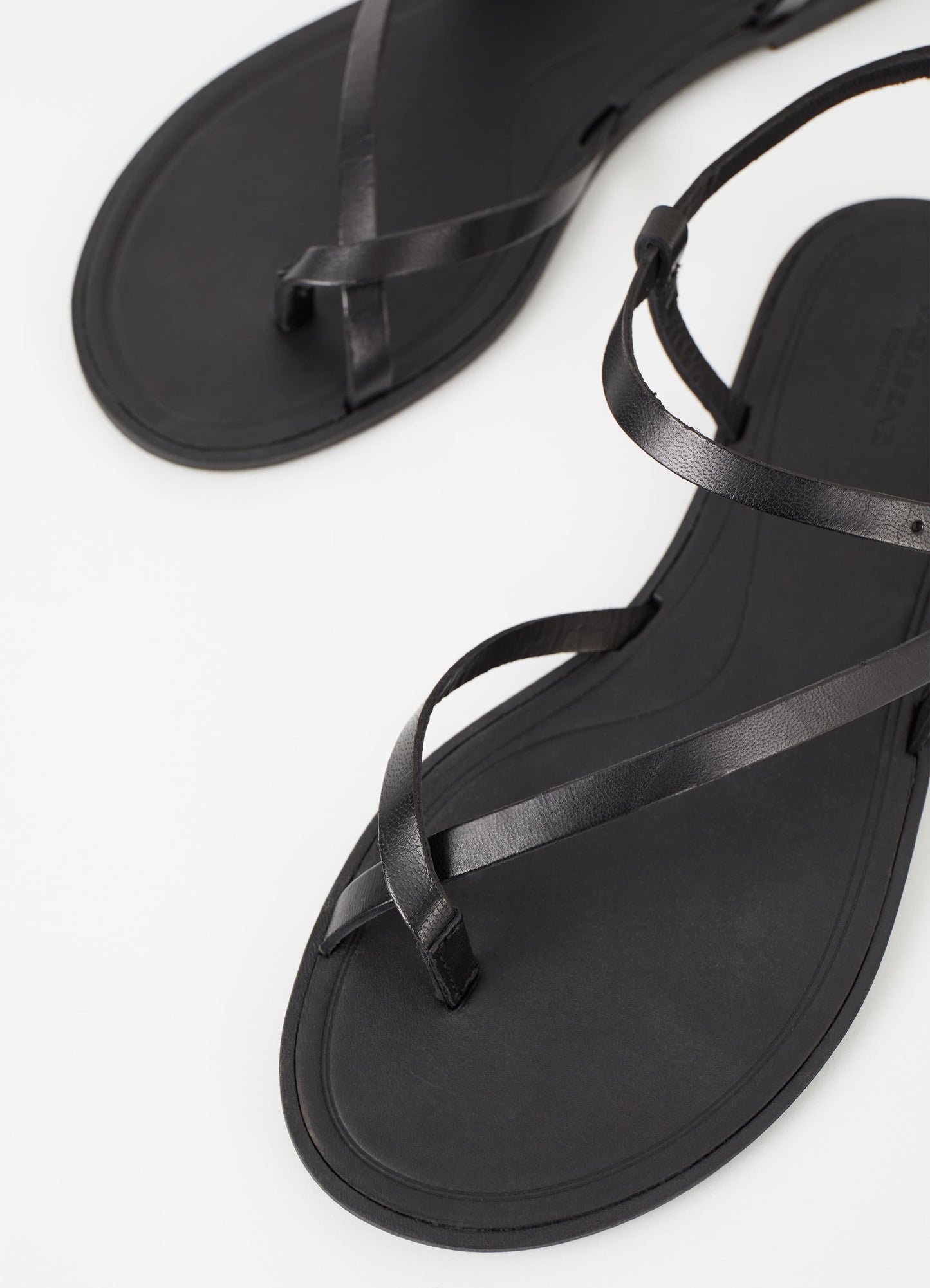 Sandales en cuir certifié | Noir "tia 2.0 black"