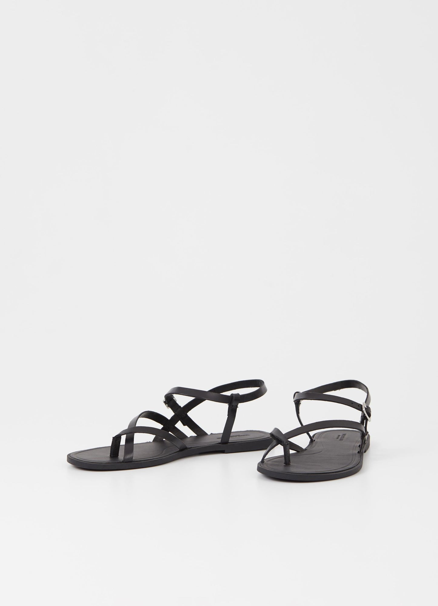 Sandales en cuir certifié | Noir "tia 2.0 black"