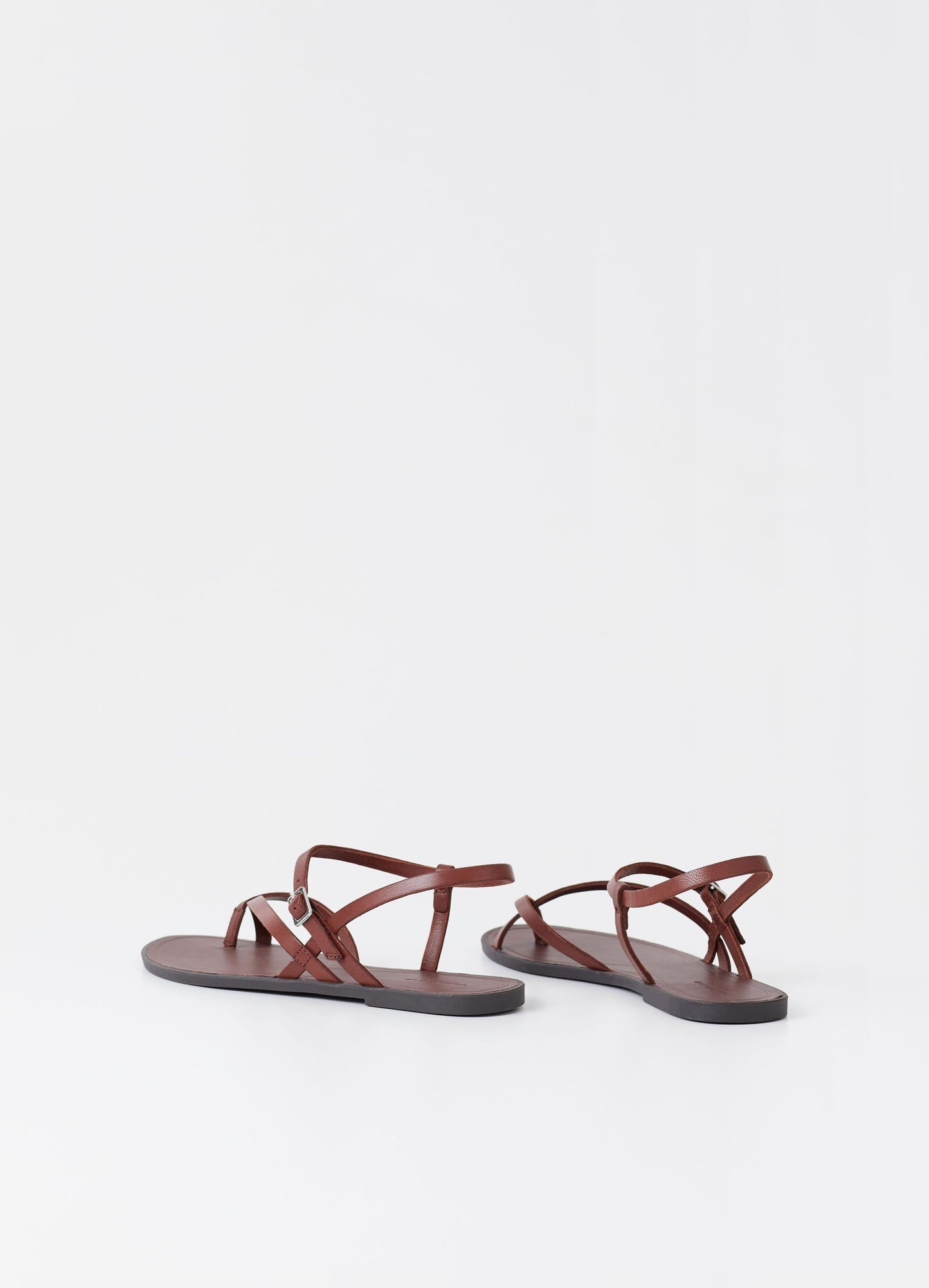 Sandales en cuir certifié | marron "tia 2.0 cognac"