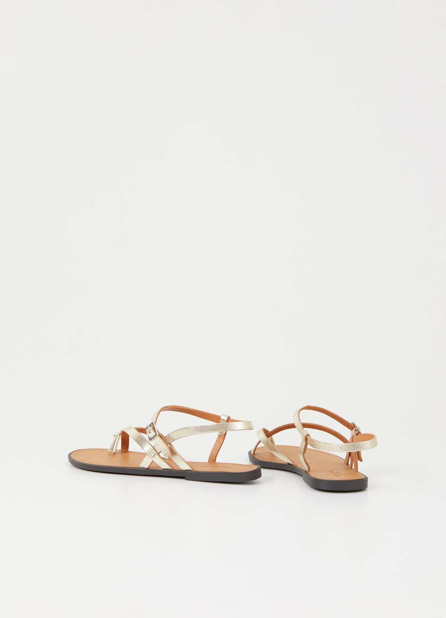 Sandales en cuir certifié | dorées "tia 2.0 gold"