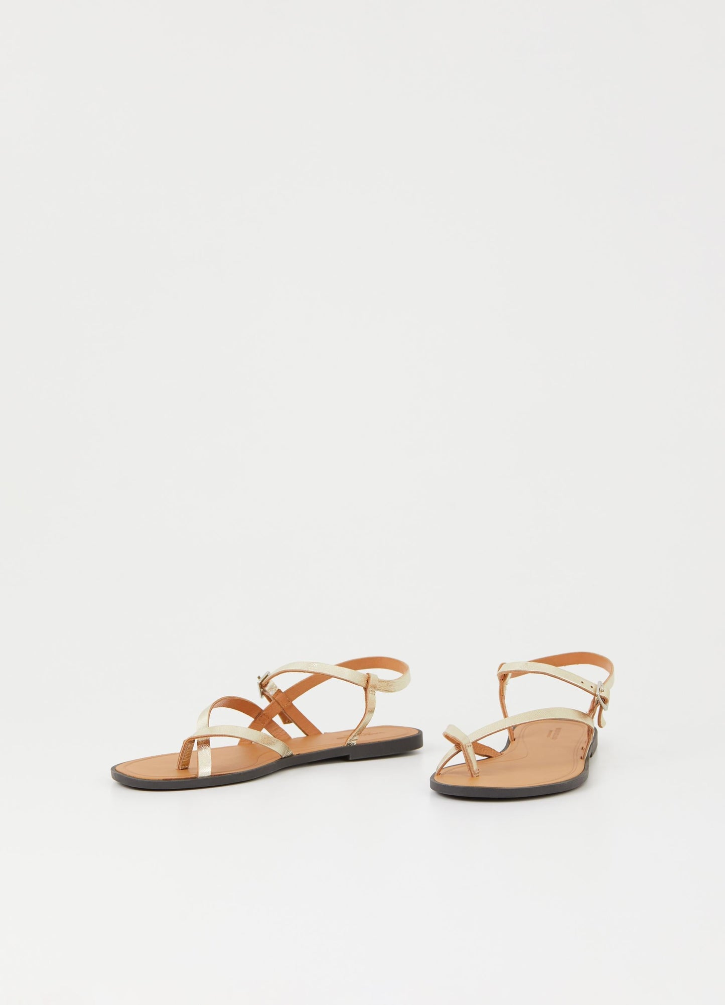 Sandales en cuir certifié | dorées "tia 2.0 gold"