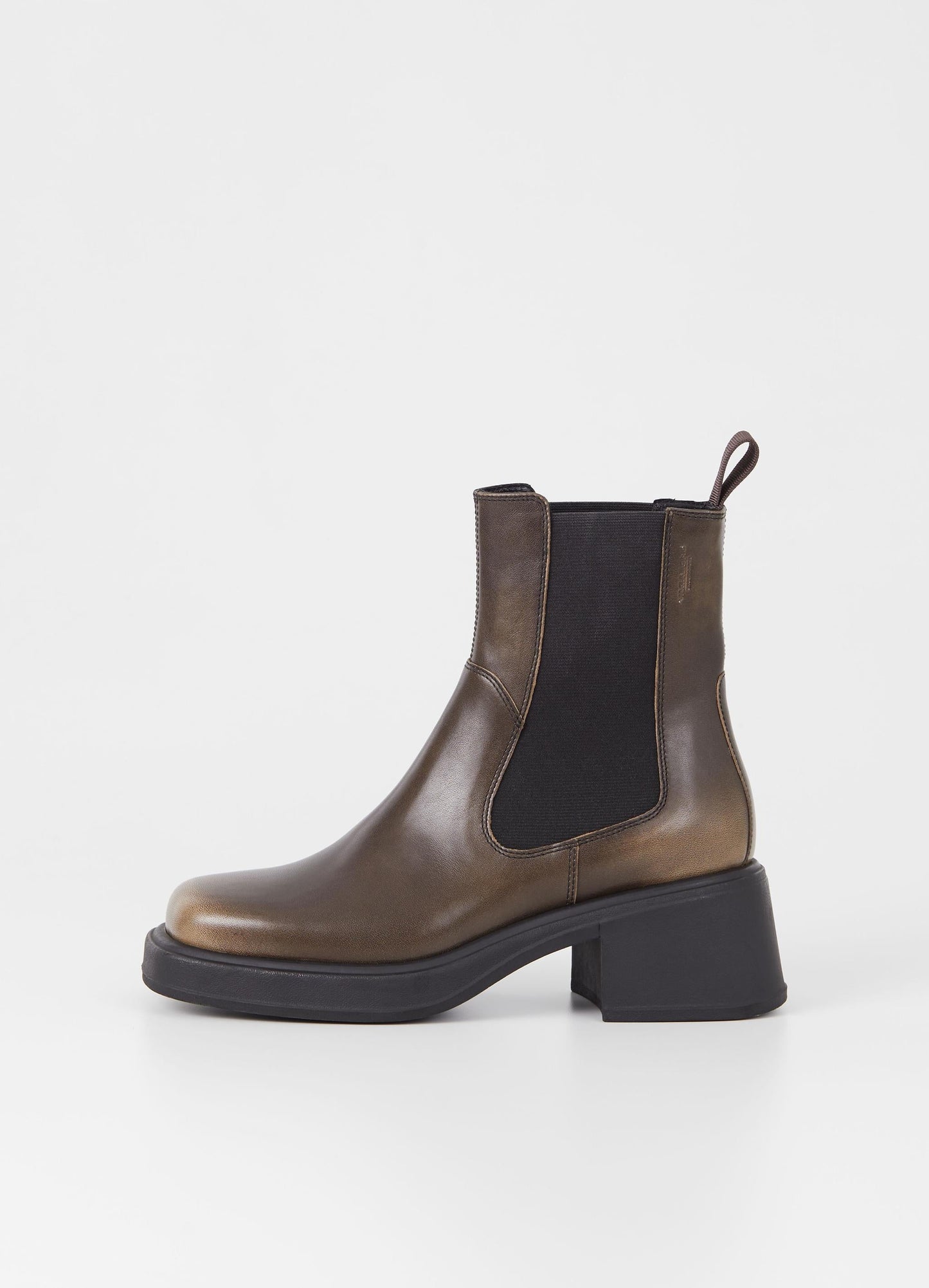 Bottines Chelsea en cuir certifié | Taupe "dorah mud"