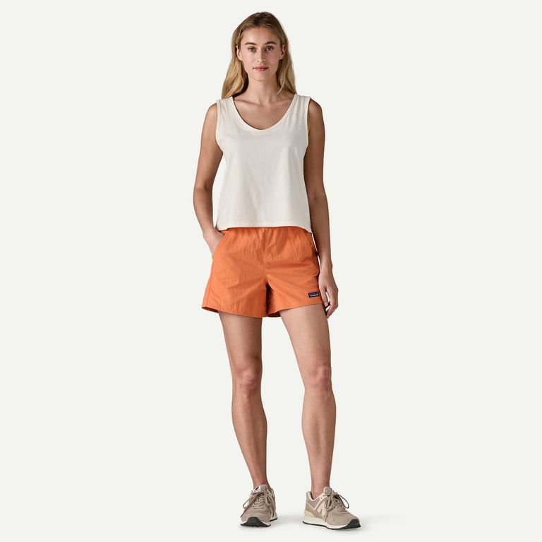 Short en polyester recyclé | orange "W's baggies shorts - 5 in. - rock melon"