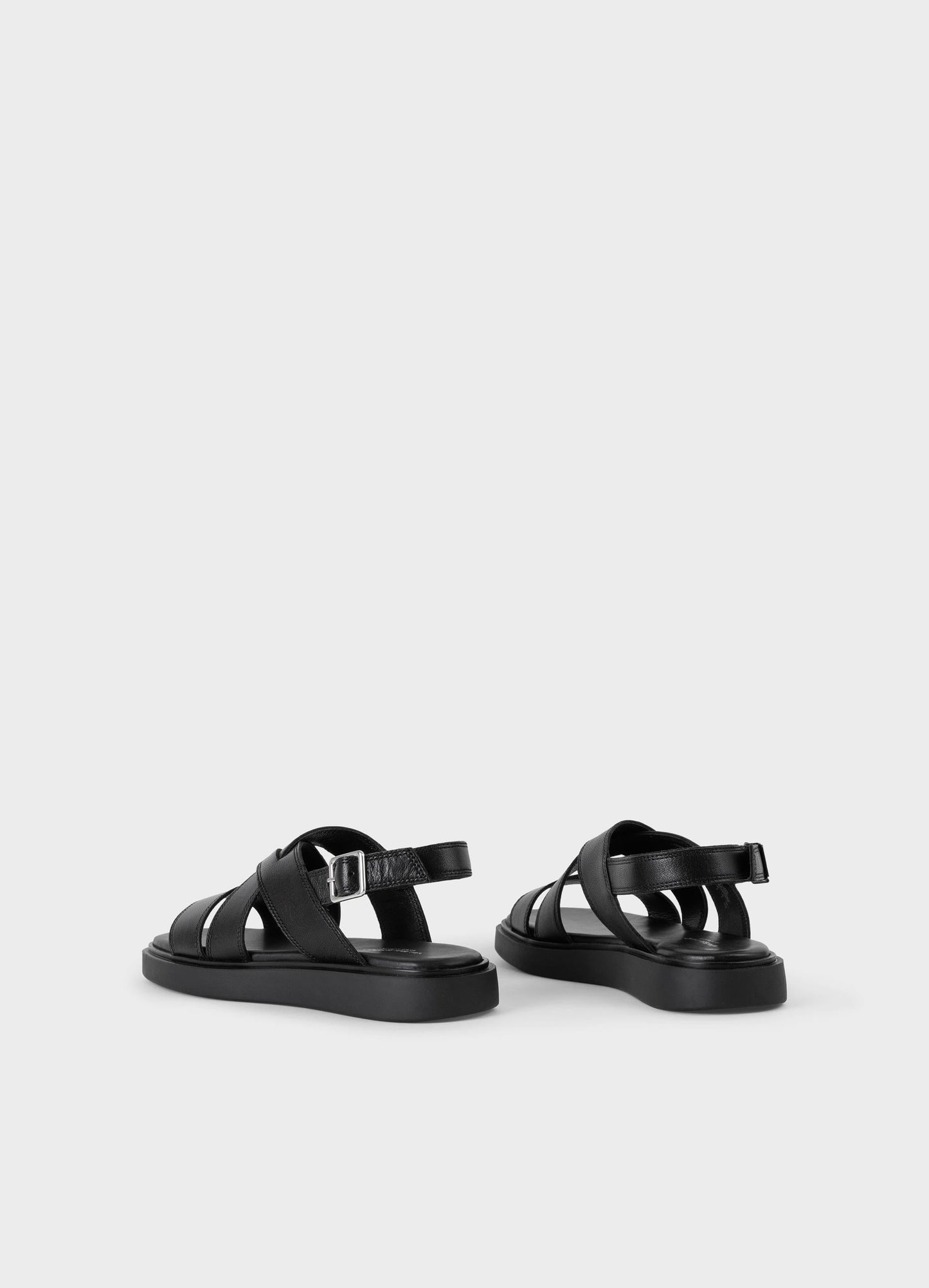 Sandales à brides en cuir certifié | Noir "connie black"