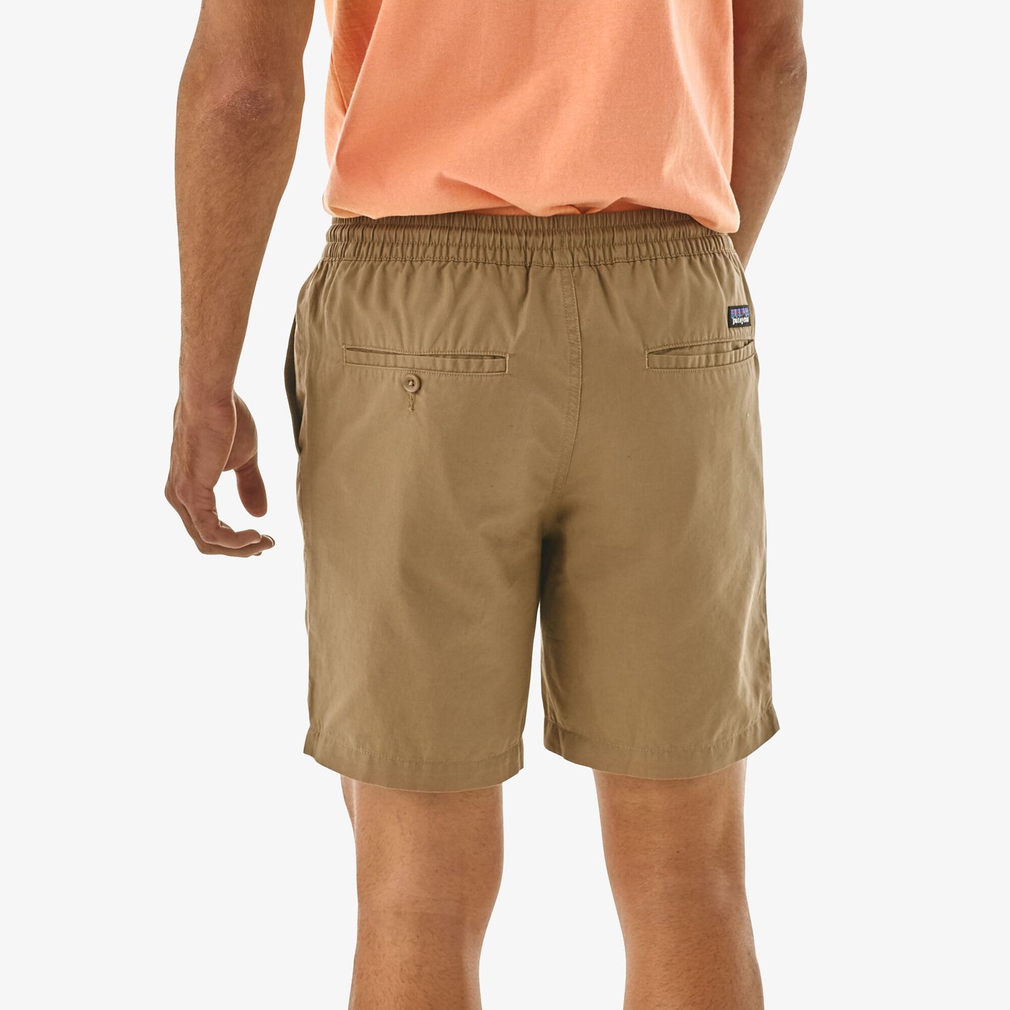 Short léger camel en coton bio et chanvre - mojave khaki