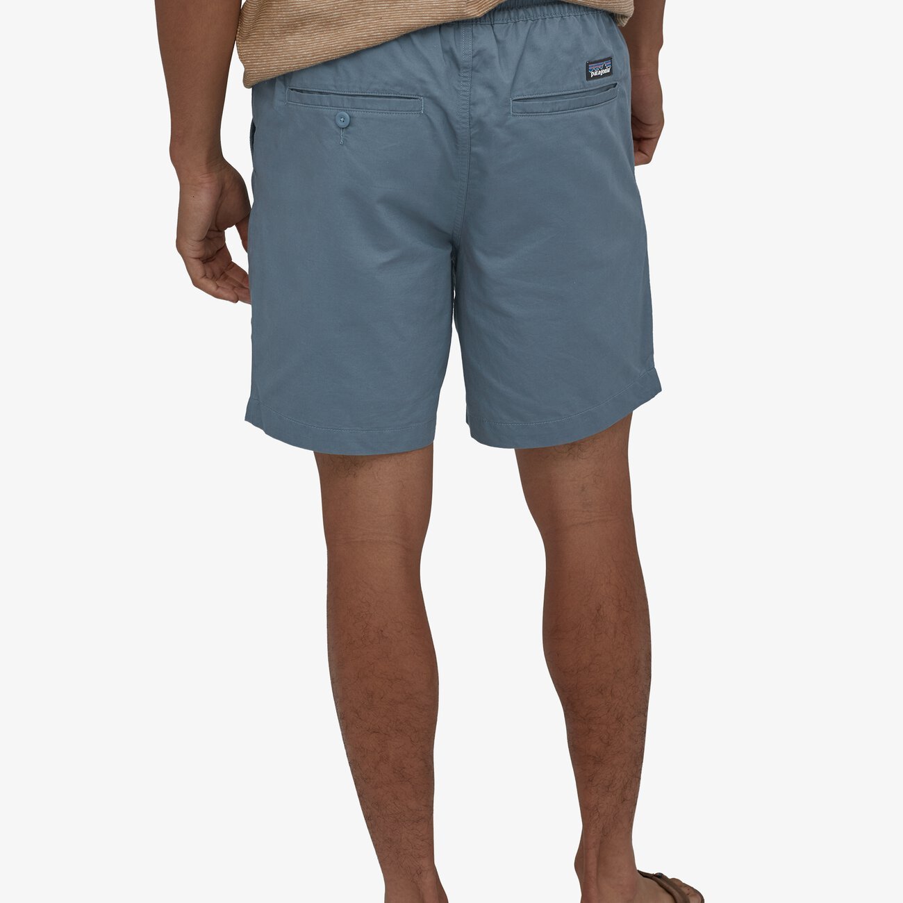 Short bleu en coton bio et chanvre