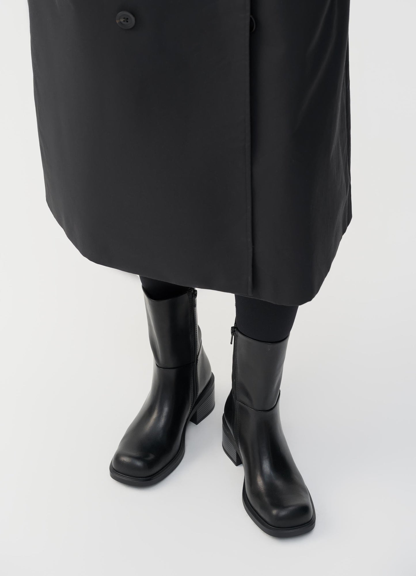 Bottines en cuir certifié | noir "daniella - black"
