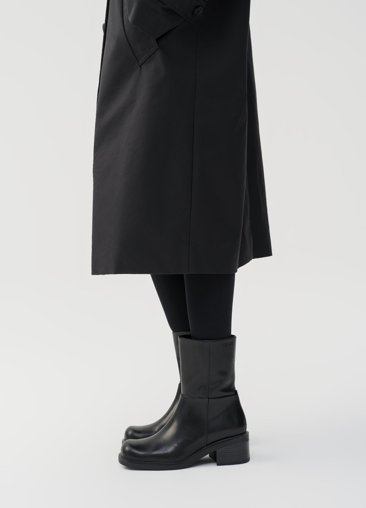 Bottines en cuir certifié | noir "daniella - black"