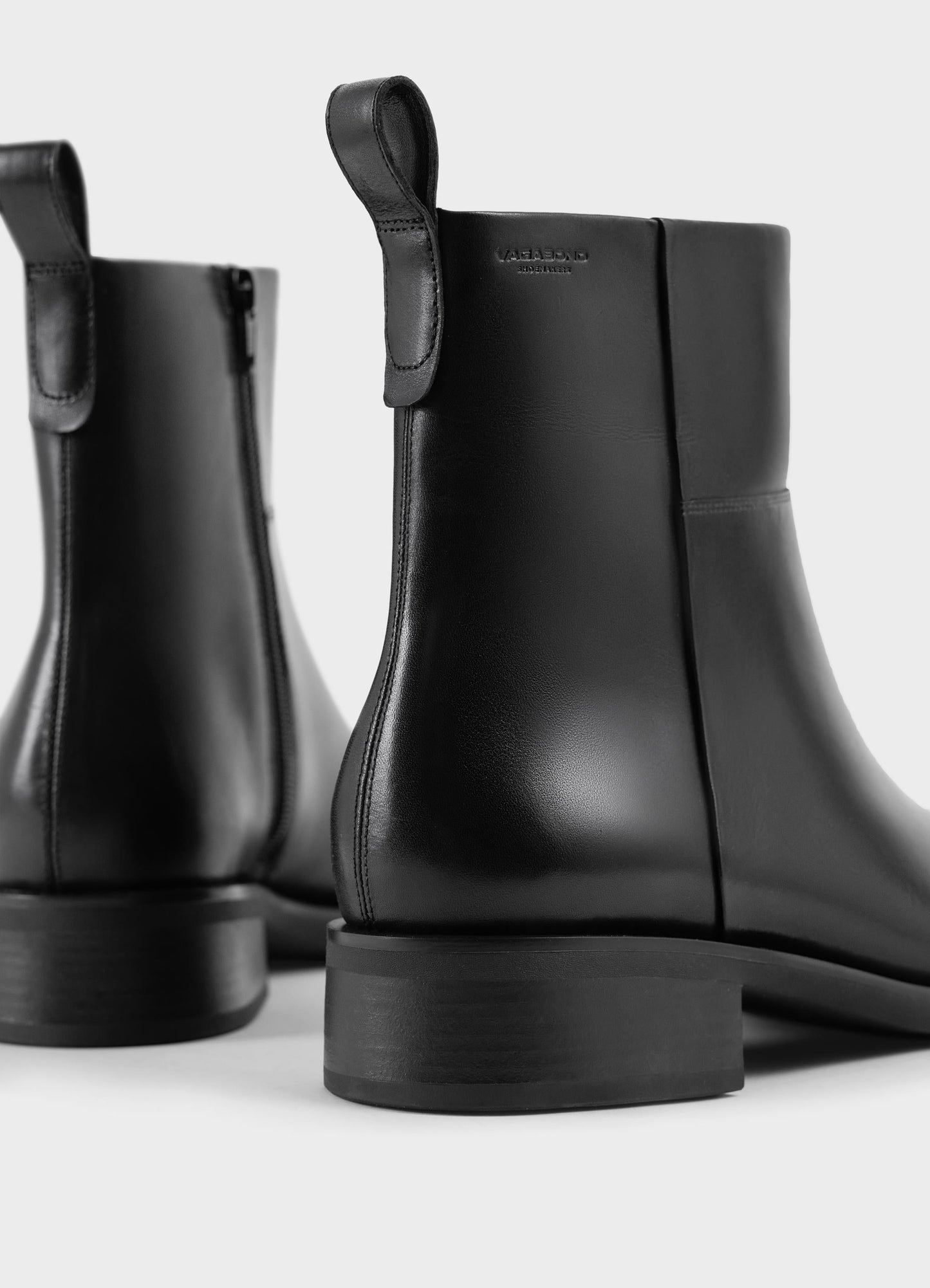 Bottines en cuir certifié | noir "sheila - black"