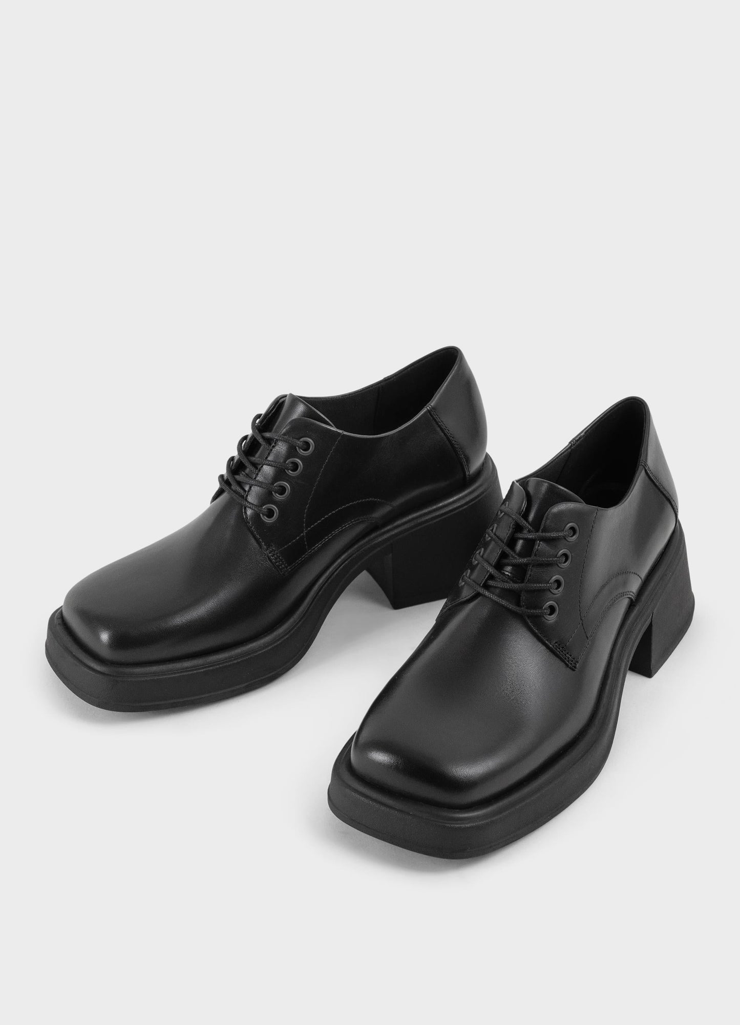Derbies en cuir - chrome free | noir "dorah - black"