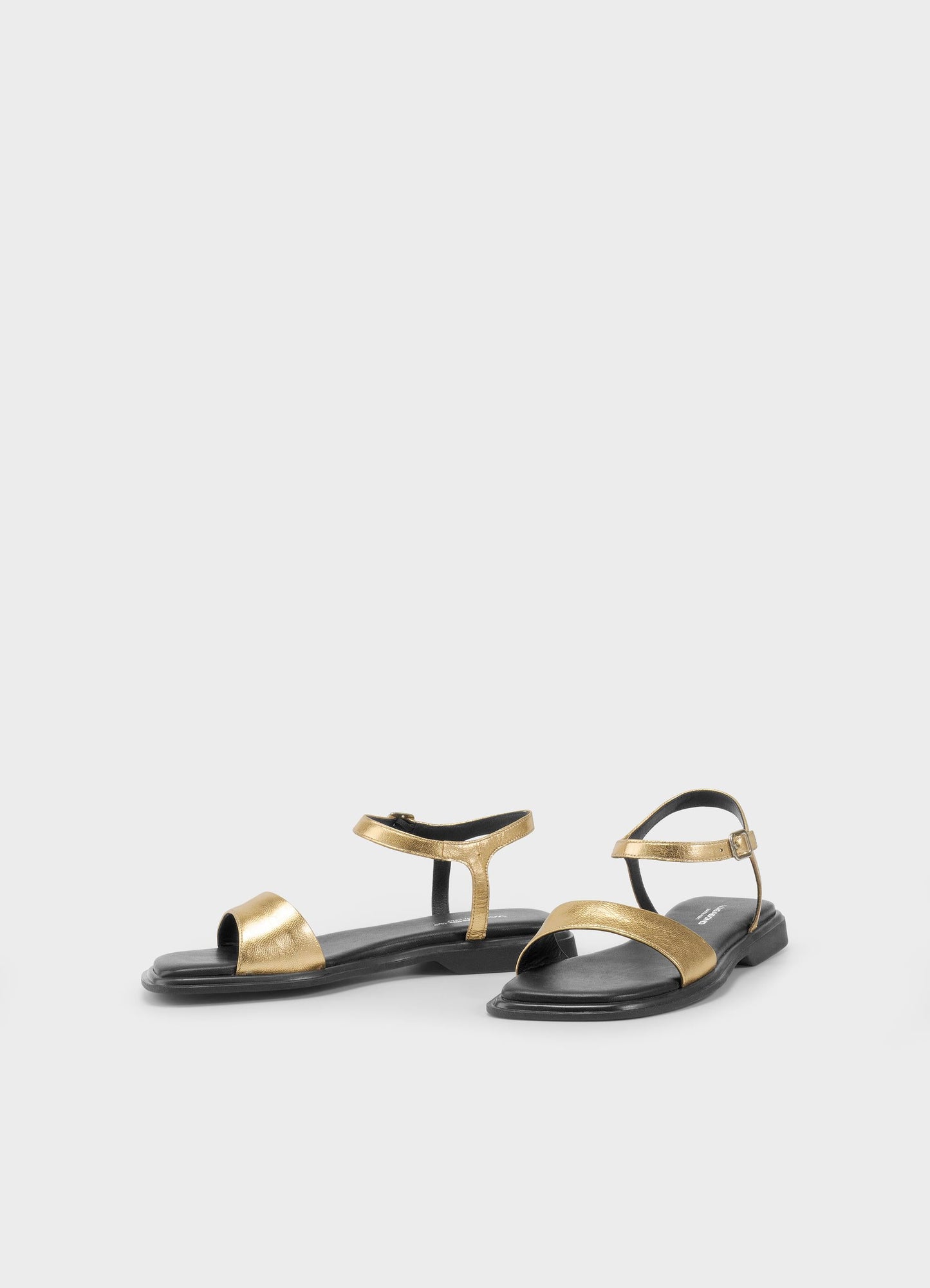 Sandales en cuir certifié | doré "Izzy - gold"