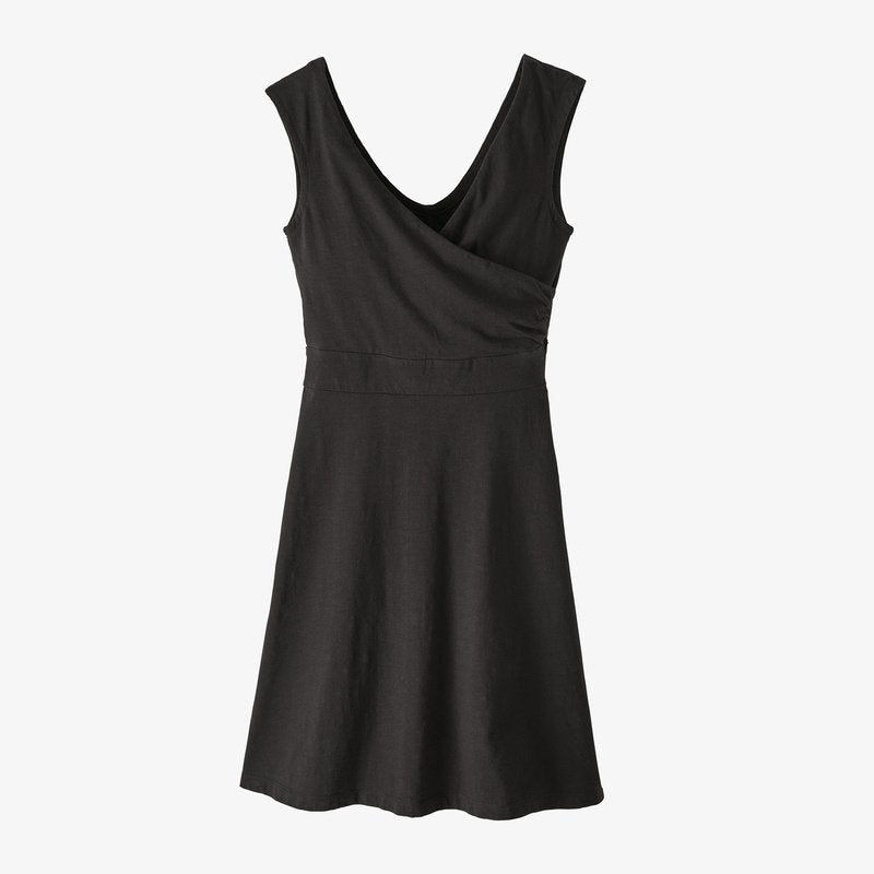 Robe noire cintrée en coton bio