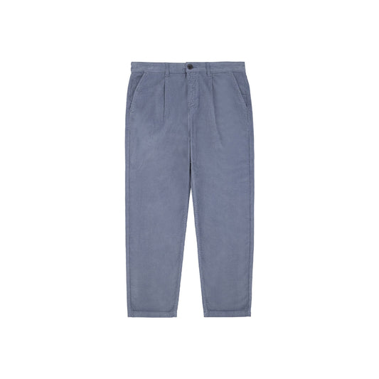 Pantalon droit en coton bio | bleu "storm maguro pant"