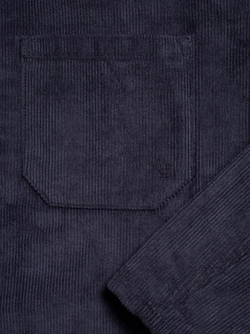 Veste en velours de coton bio | Marine "buddy classic chore cord navy"