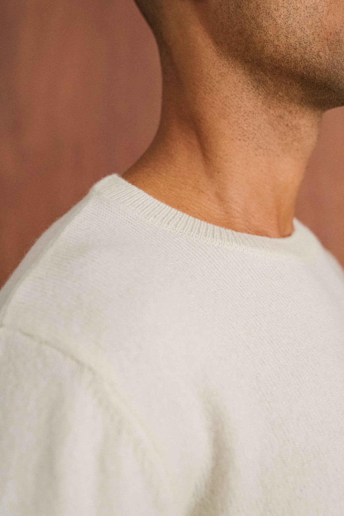 Pull en laine mérinos recyclée | écru