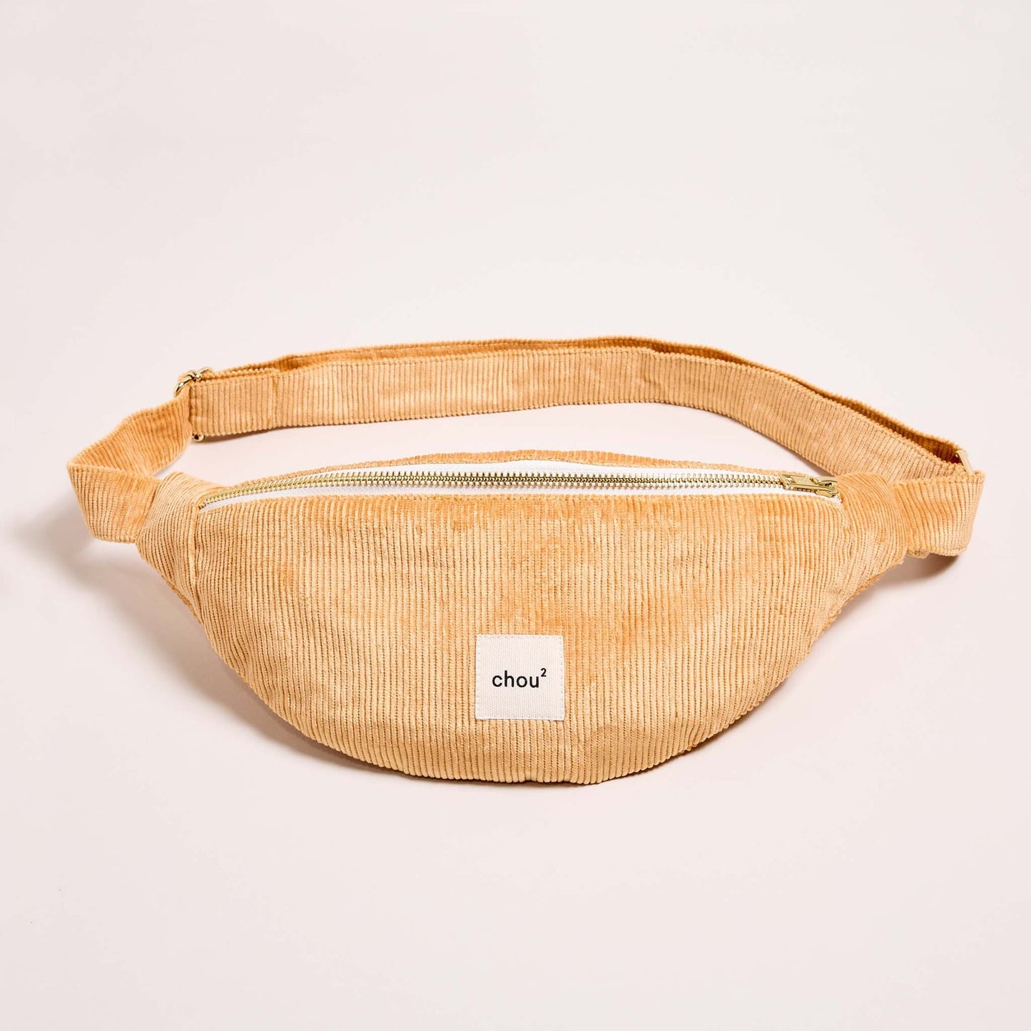 Banane en matières upcyclées | jaune "banane en velours côtelé moutarde"