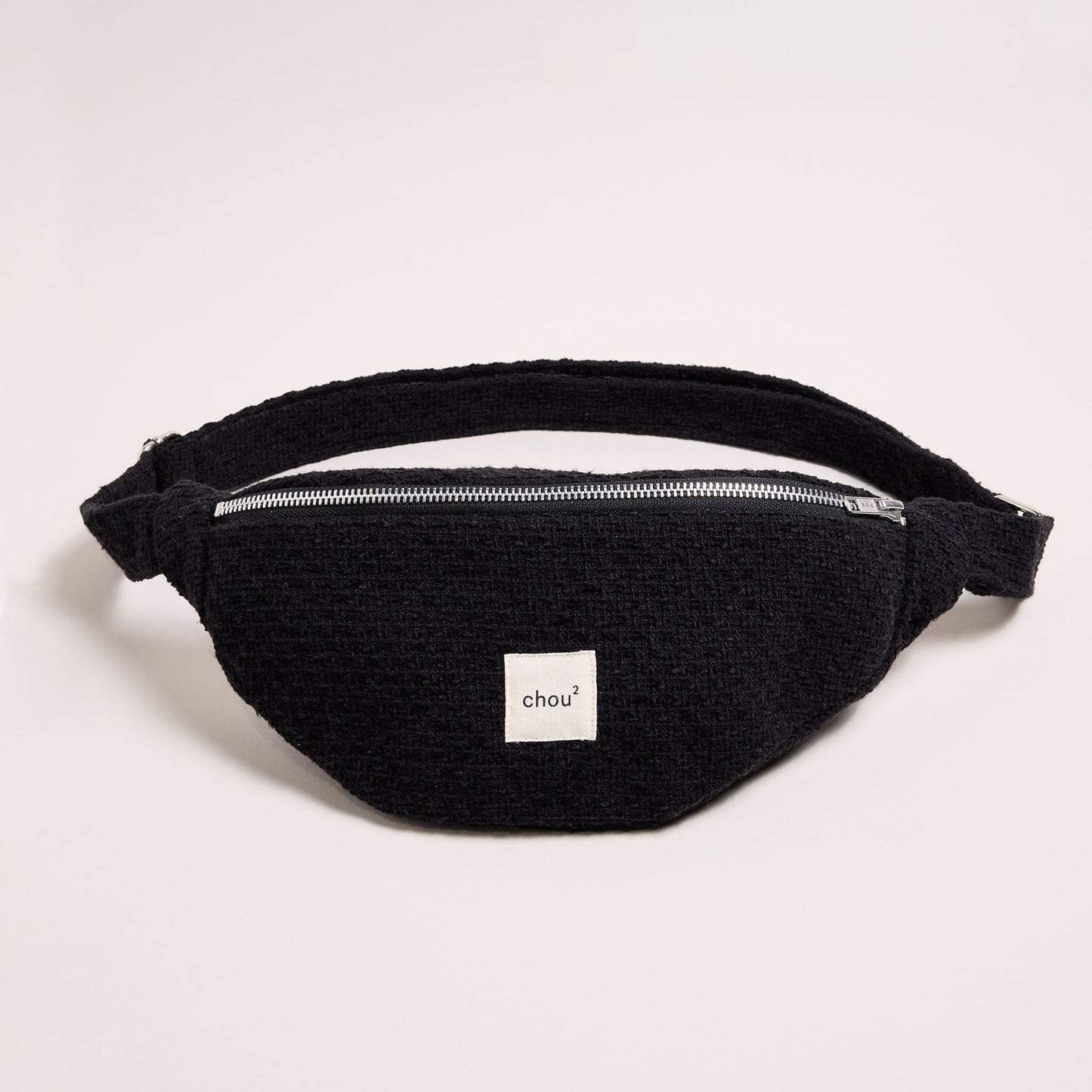 Banane en coton biologique | noir "banane en tweed noir - noir"