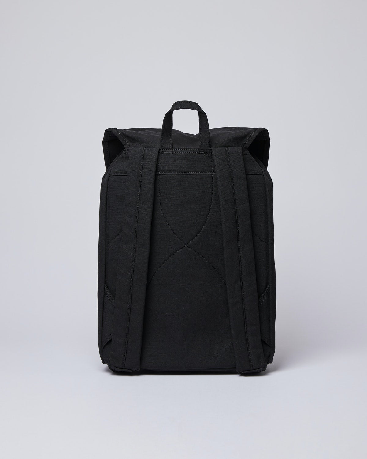 Sac à dos en coton bio et matière recyclée | noir "Roald black"