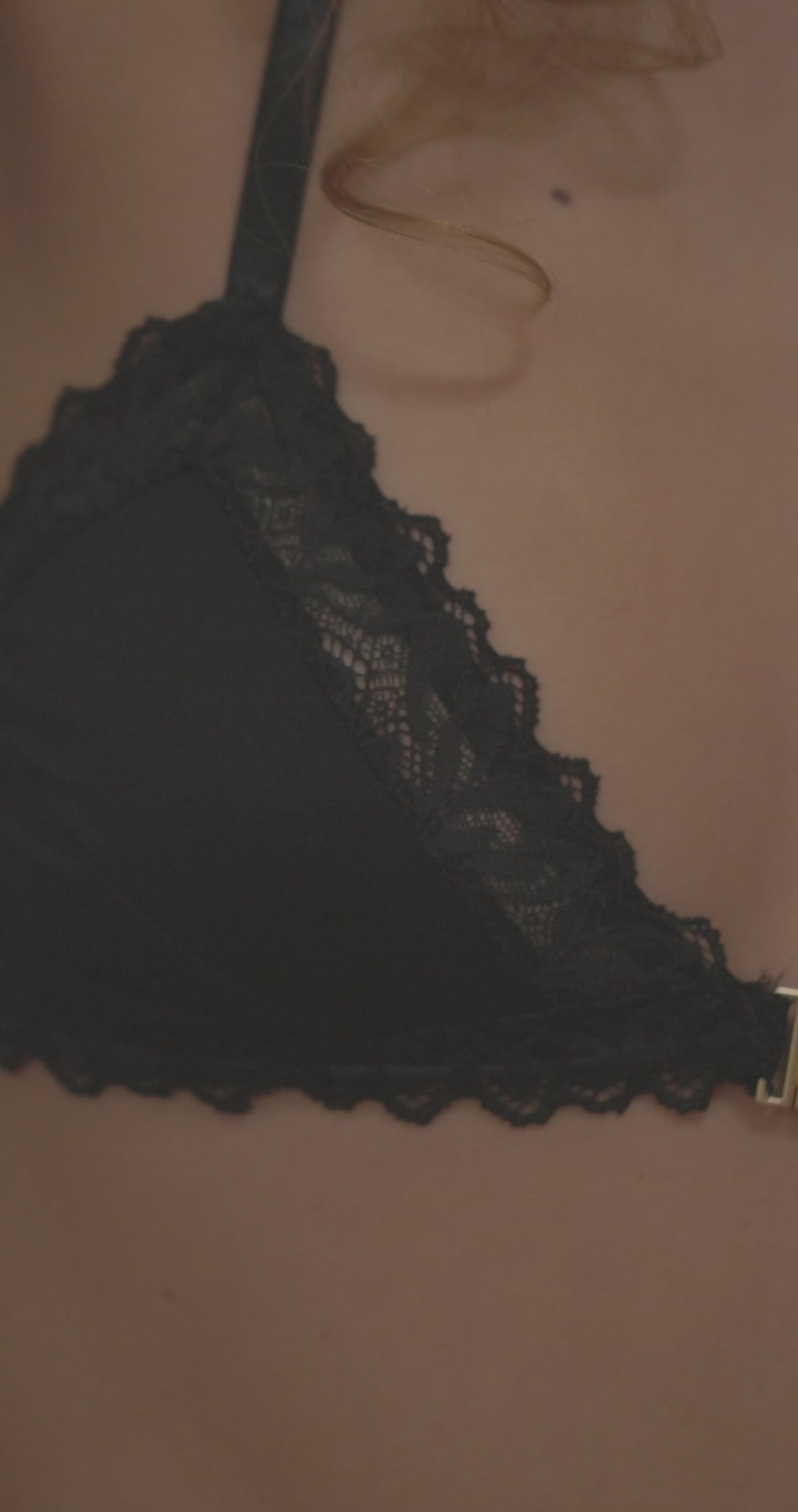Soutien-gorge triangle en recyclé | Noir "olivia black"