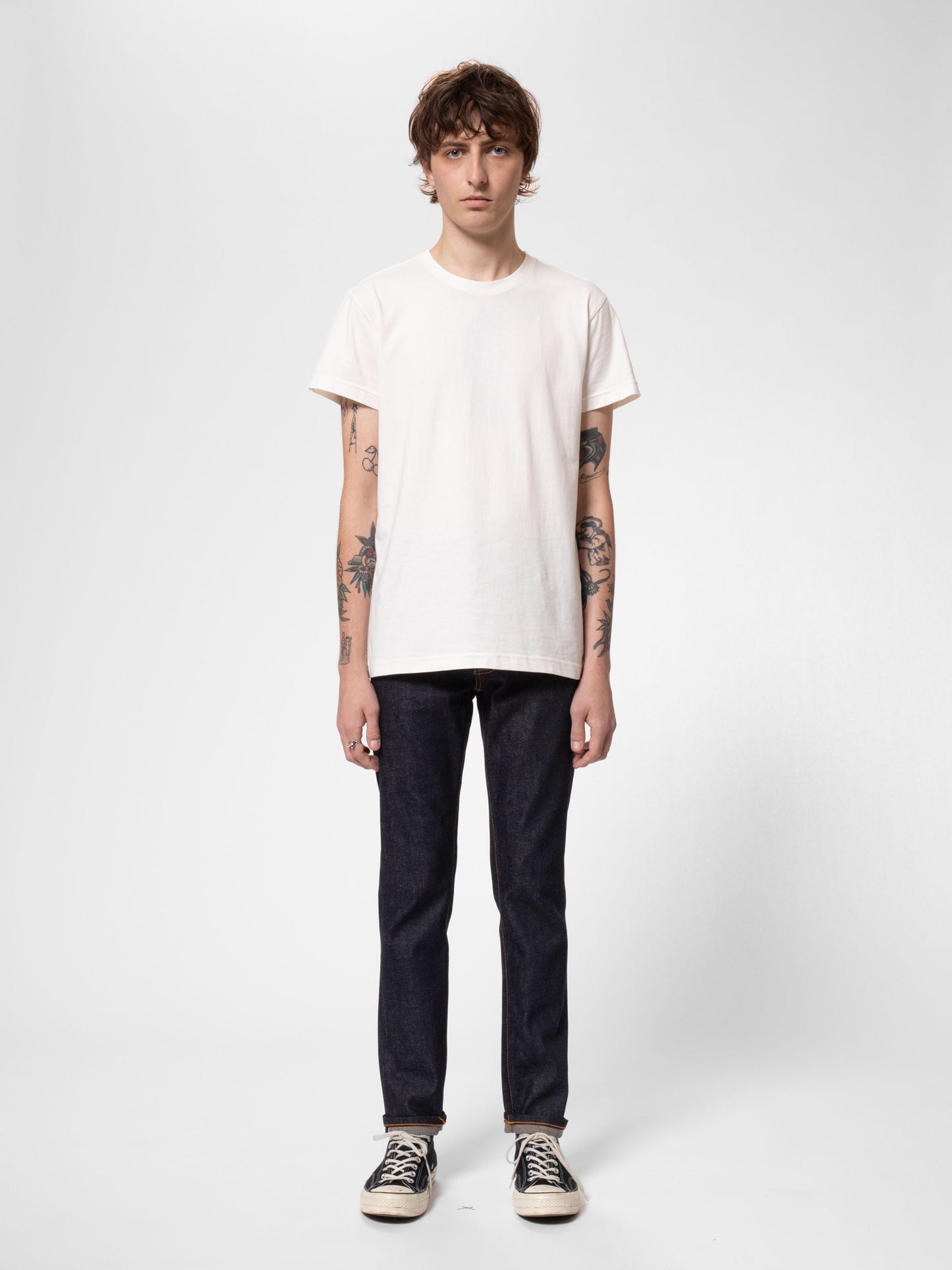 Jean slim en coton bio | Indigo selvage 'lean dean dry true selvage'